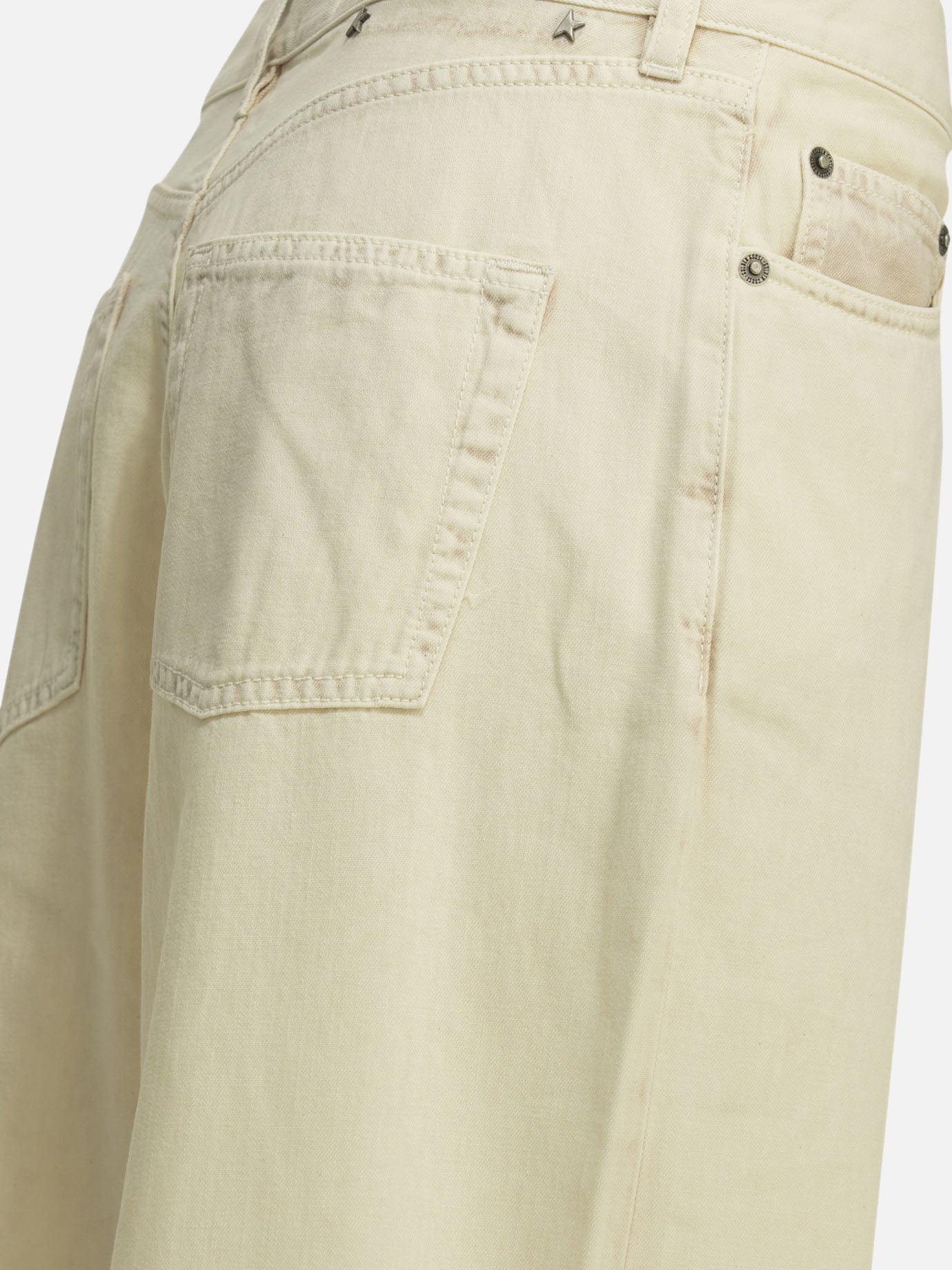 Wide-leg jeans Solid colour  White - Golden Goose Women | PDP | VIETTI Online Store | Zoom-Modal_4
