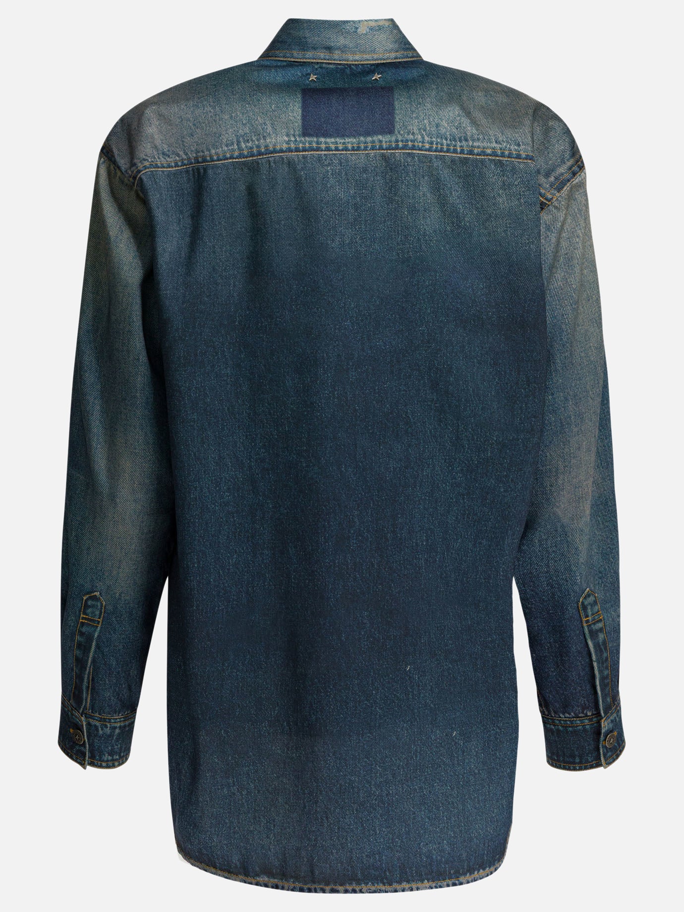 Giacche overshirt Solid colour  Blu - Golden Goose Donna | PDP | VIETTI Online Store | thumbnail_2