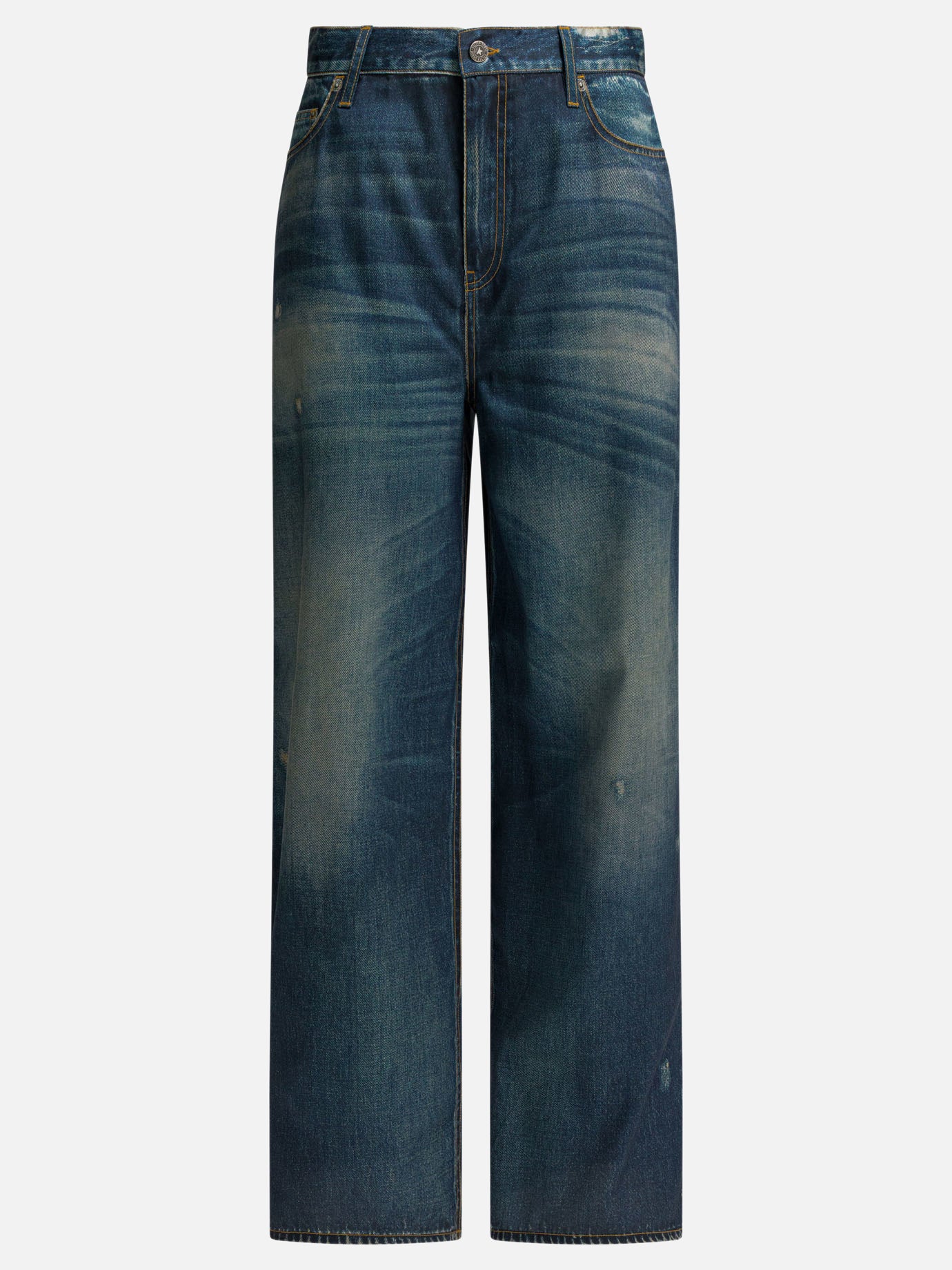 Jeans a gamba dritta Solid colour  Blu - Golden Goose Donna | PDP | VIETTI Online Store | Zoom-Modal
