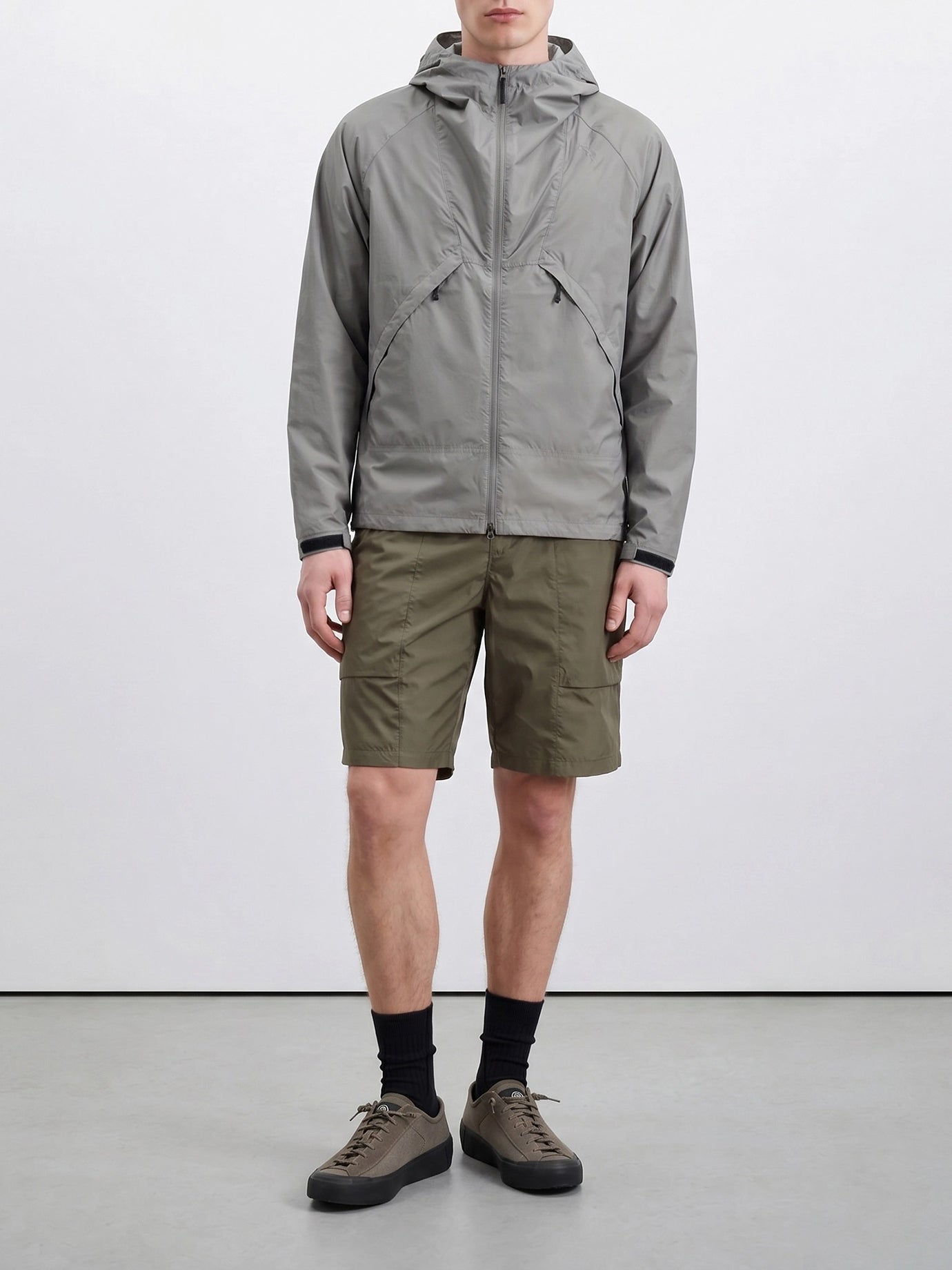 Windbreakers Solid colour  Grey - Goldwin Men | PDP | VIETTI Online Store | thumbnail_2