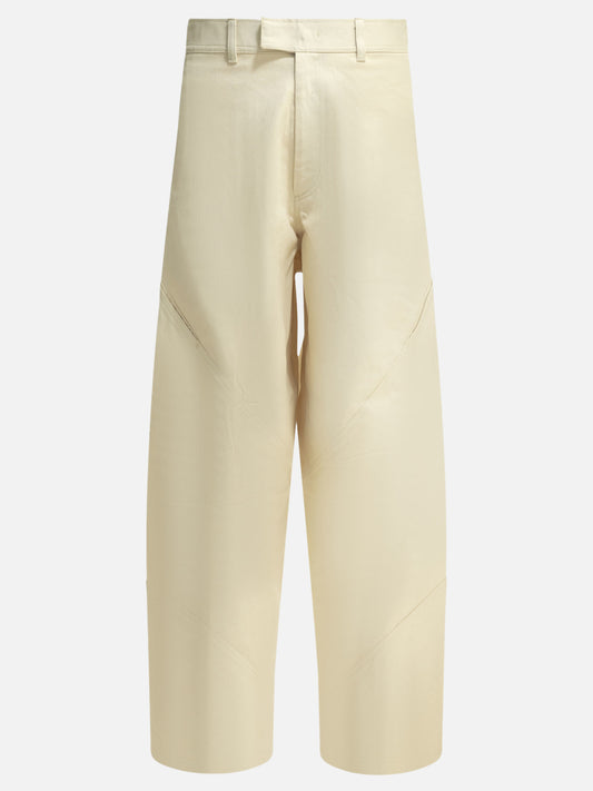 Wide-leg jeans Solid colour  White - Goldwin Men | PLP | VIETTI Online Store 
