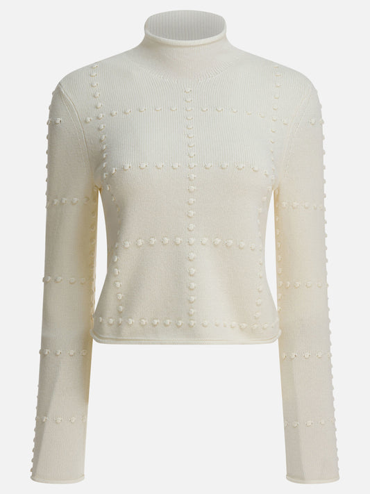 Guest in Residence "Popcorn" Turtleneck Sweater White

