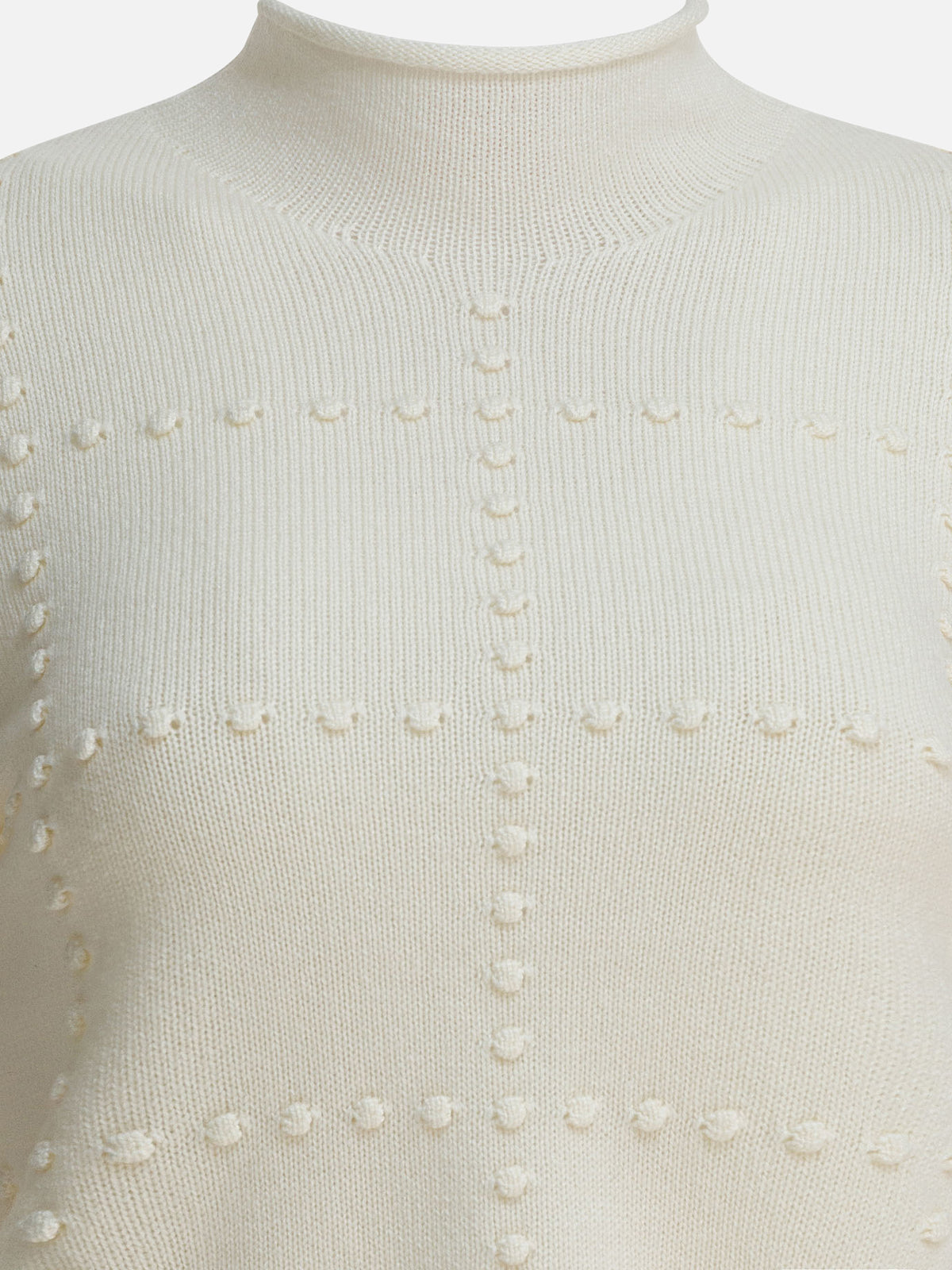 Guest in Residence "Popcorn" Turtleneck Sweater White