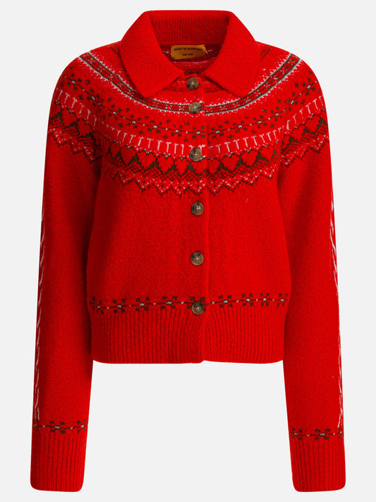 Guest in Residence "Cloud Chalet" Cardigan Red

