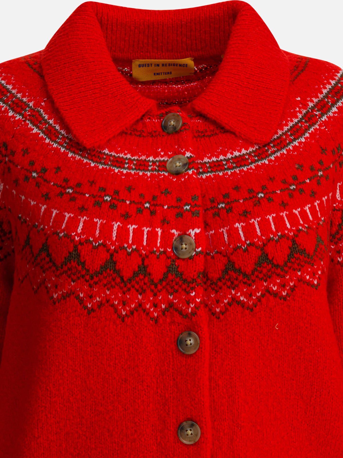 Guest in Residence "Cloud Chalet" Cardigan Red - VIETTI