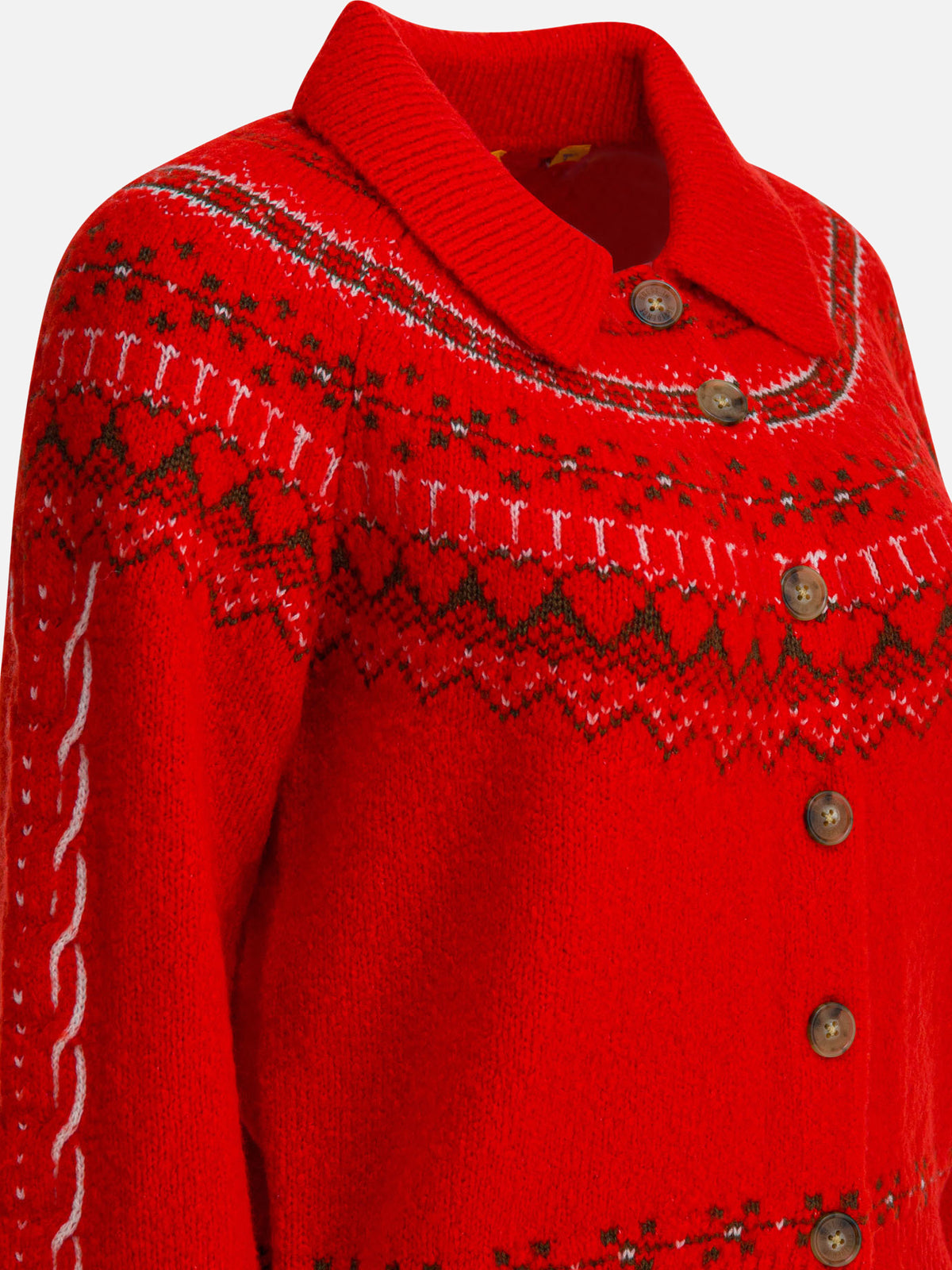 Guest in Residence "Cloud Chalet" Cardigan Red - VIETTI