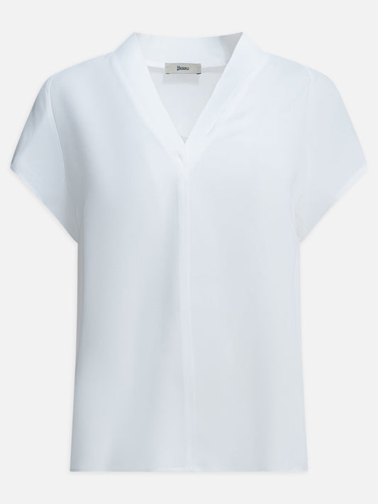 Blouses Solid colour  White - Herno Women | PLP | VIETTI Online Store 
