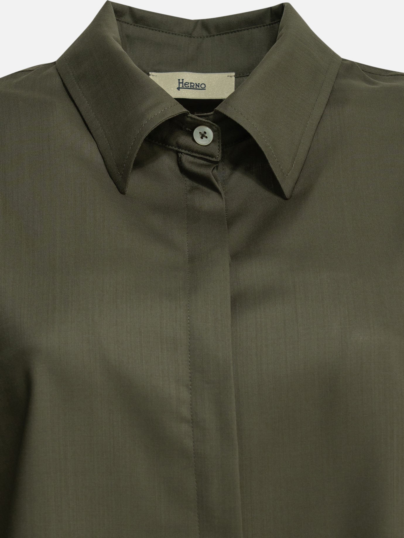 Casual shirts Solid colour  Green - Herno Women | PDP | VIETTI Online Store | thumbnail_3