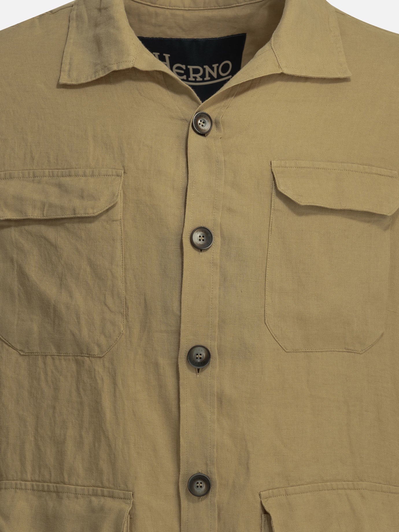 Overshirt jackets Solid colour  Beige - Herno Men | PDP | VIETTI Online Store | Zoom-Modal_3
