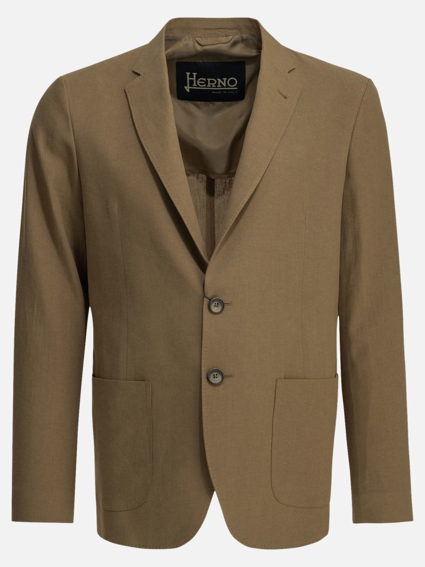 Blazer Solid colour  Marrone - Herno Uomo | PDP | VIETTI Online Store | thumbnail