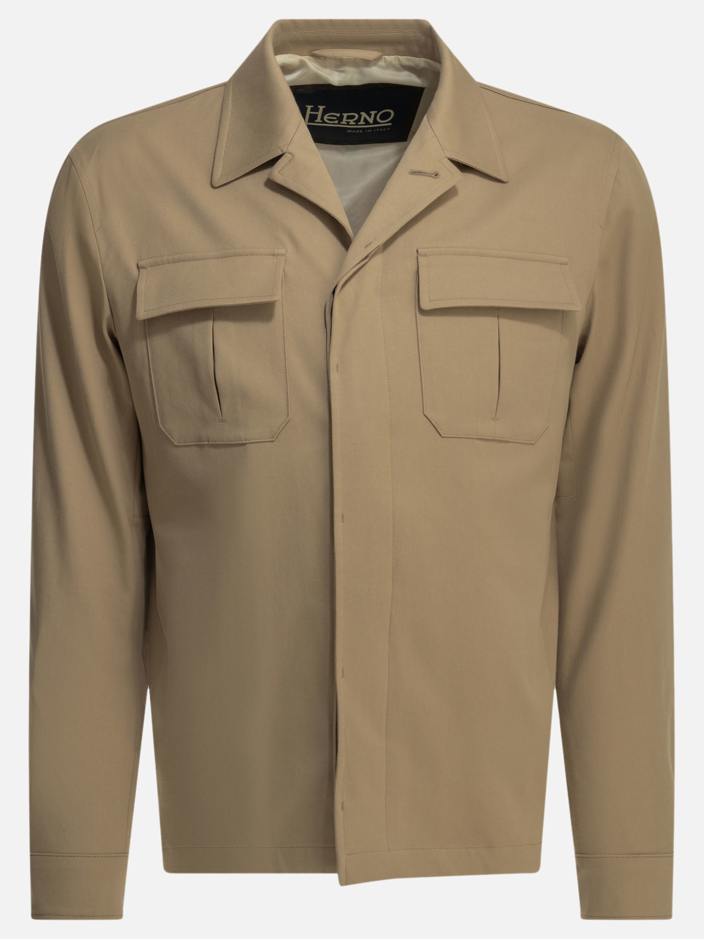 Giacche overshirt Solid colour  Beige - Herno Uomo | PDP | VIETTI Online Store | thumbnail