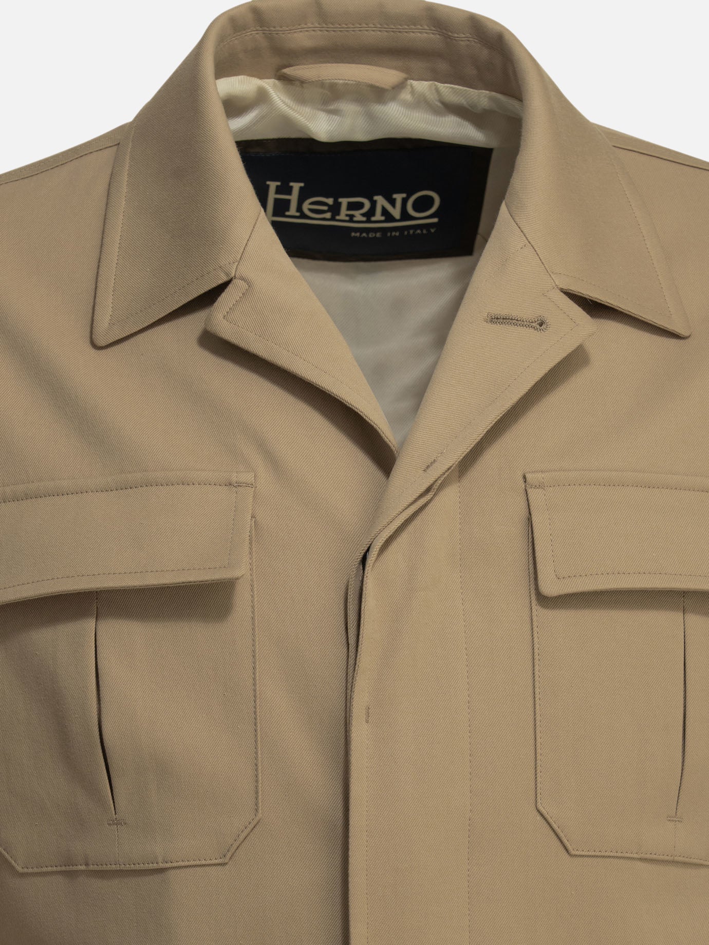 Giacche overshirt Solid colour  Beige - Herno Uomo | PDP | VIETTI Online Store | Zoom-Modal_3
