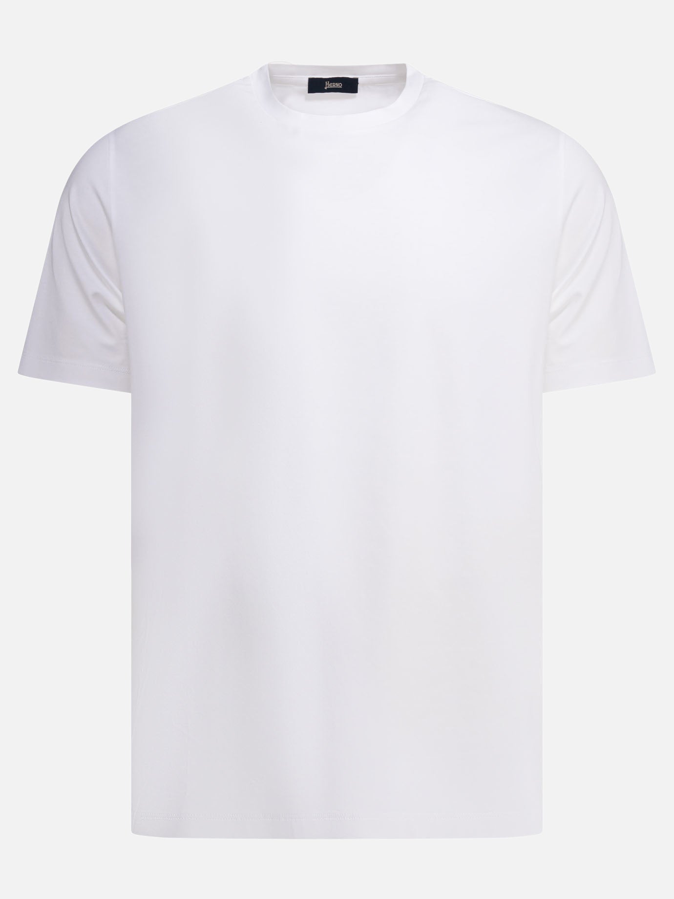Crewneck t-shirts Solid colour  White - Herno Men | PDP | VIETTI Online Store | Zoom-Modal
