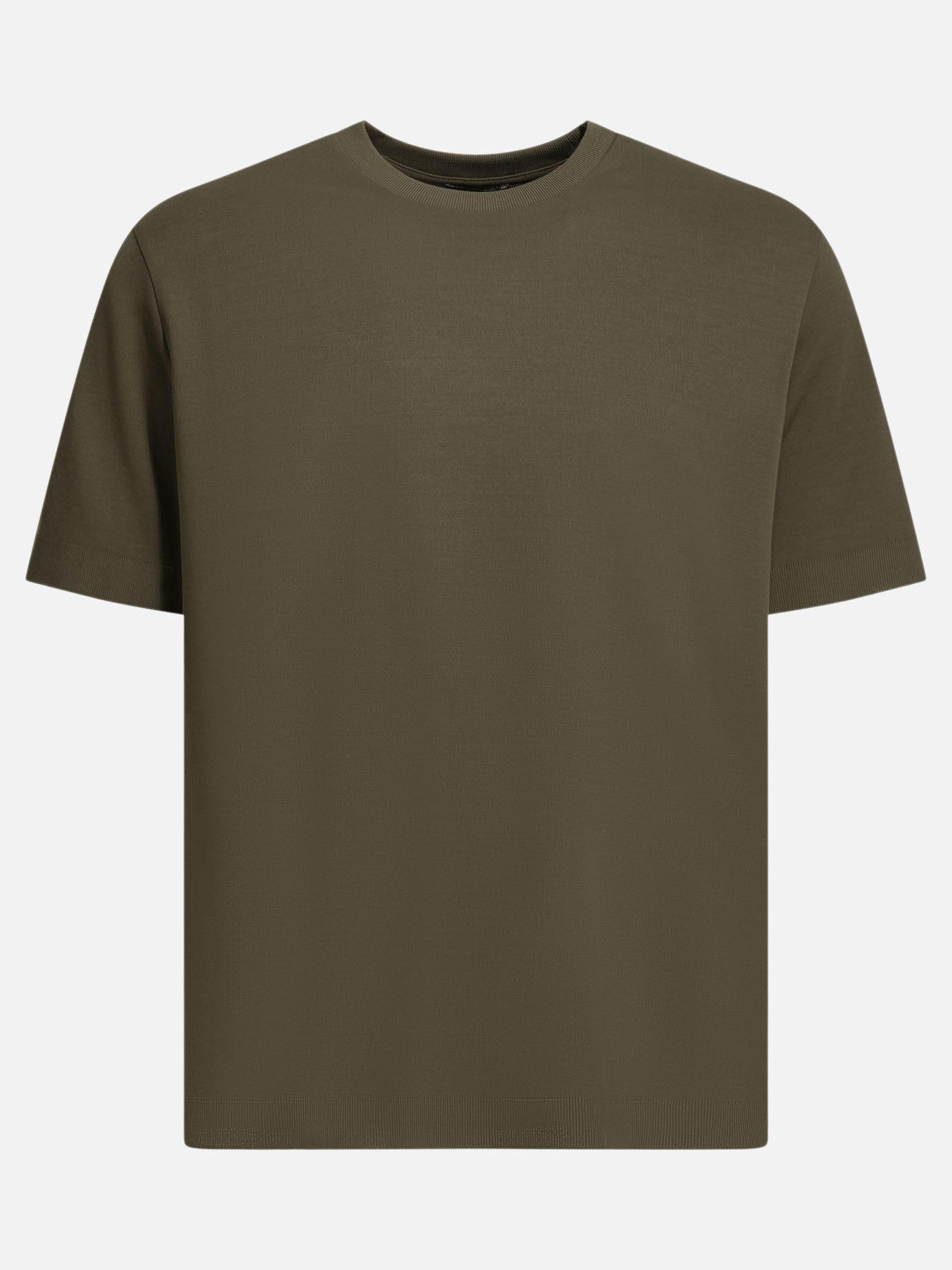 Crewneck t-shirts Solid colour  Green - Herno Men | PDP | VIETTI Online Store | Zoom-Modal
