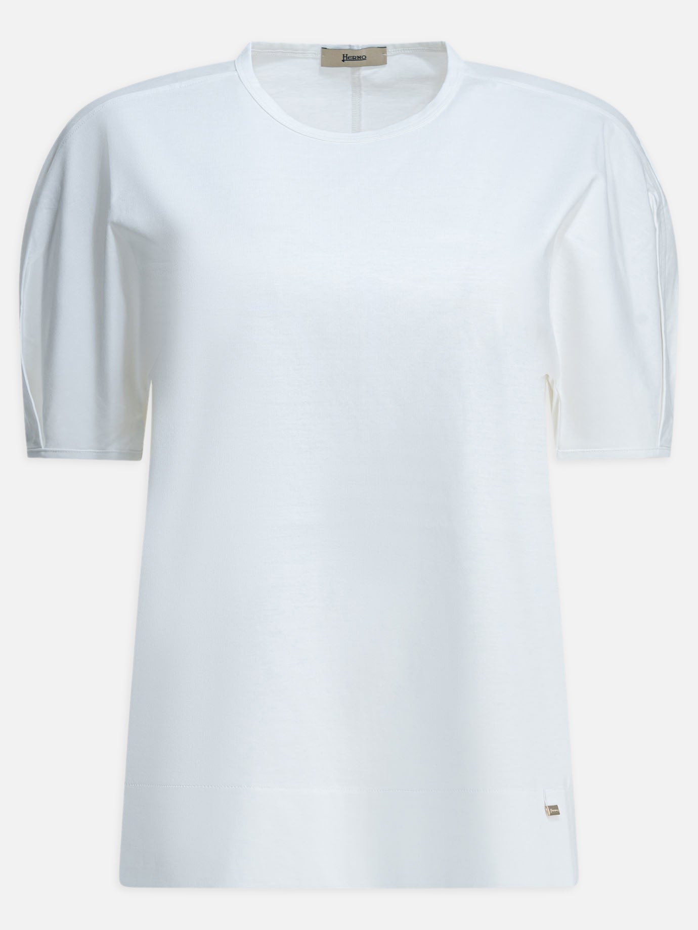 Crewneck t-shirts Solid colour  White - Herno Women | PDP | VIETTI Online Store | Zoom-Modal
