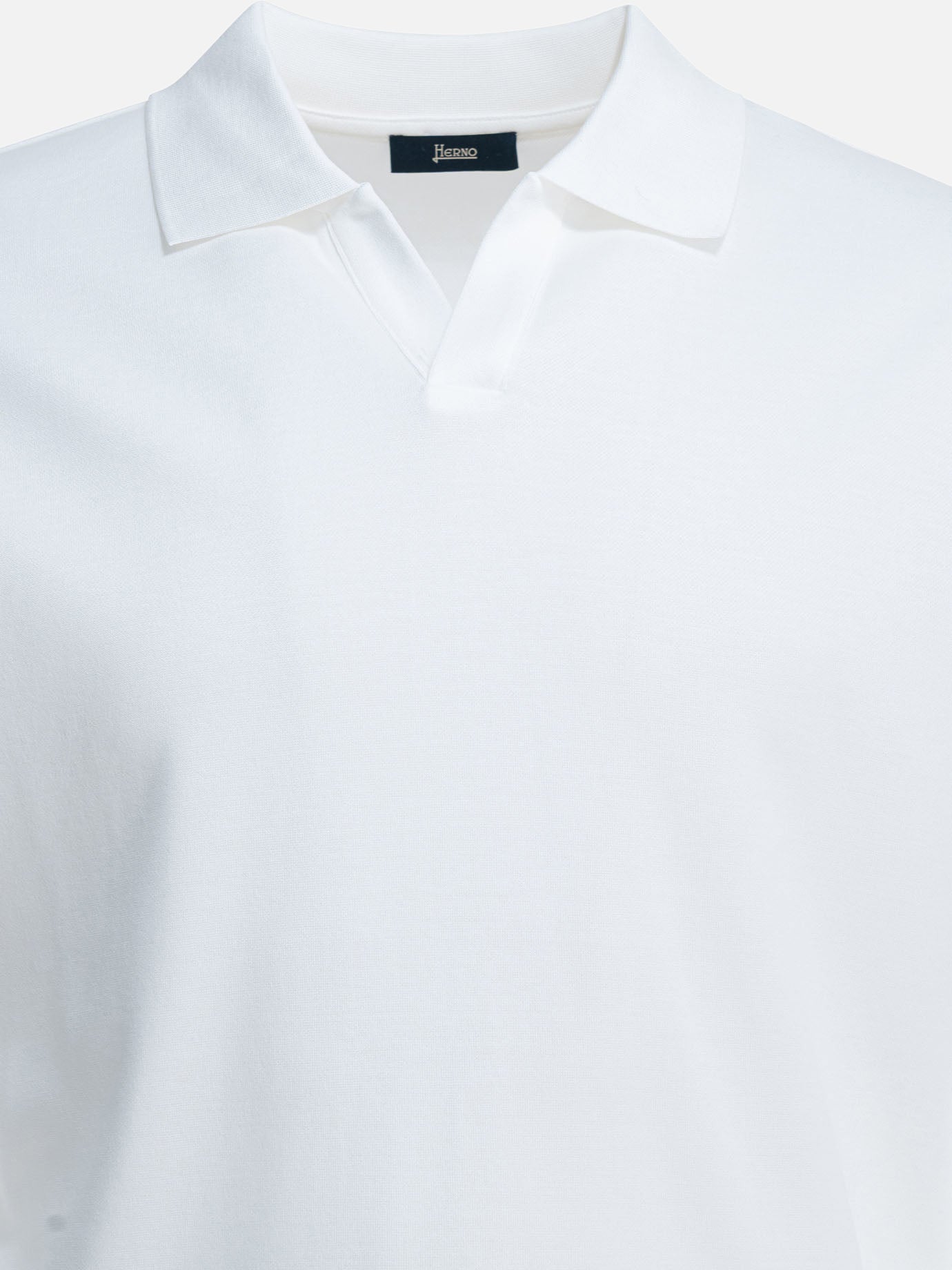 Polo shirts without buttons Solid colour  White - Herno Men | PDP | VIETTI Online Store | thumbnail_3