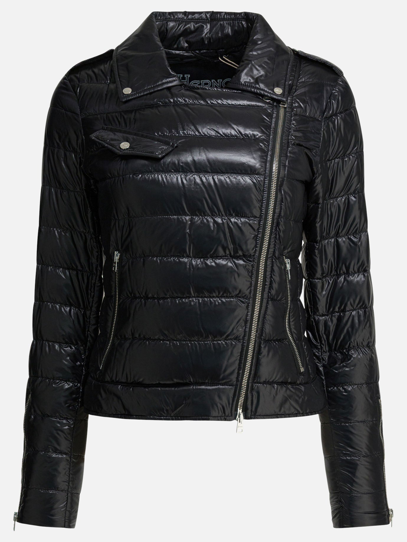 Bomber Solid colour  Nero - Herno Donna | PDP | VIETTI Online Store | Zoom-Modal
