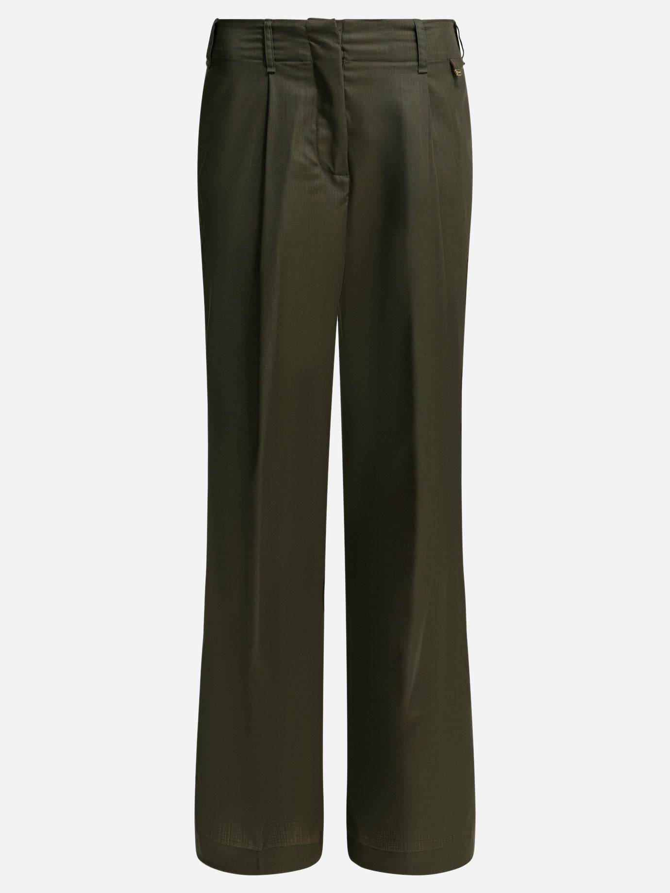 Pantaloni sartoriali Solid colour  Verde - Herno Donna | PDP | VIETTI Online Store | thumbnail