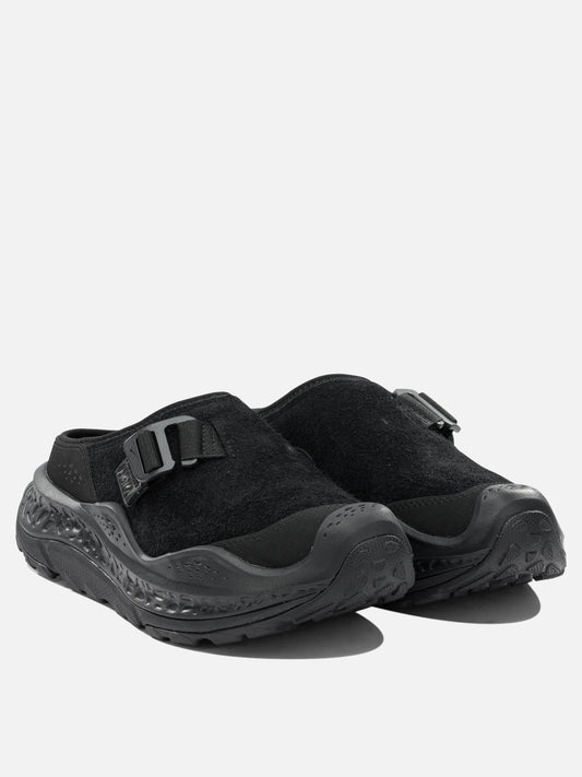 Flat sandals 100% leather - 100% fabric - 100% rubber  Black - Hoka Men | PLP | VIETTI Online Store | 2
