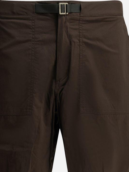 Houdini Sportswear "Liquid Chore" technical shorts Brown

