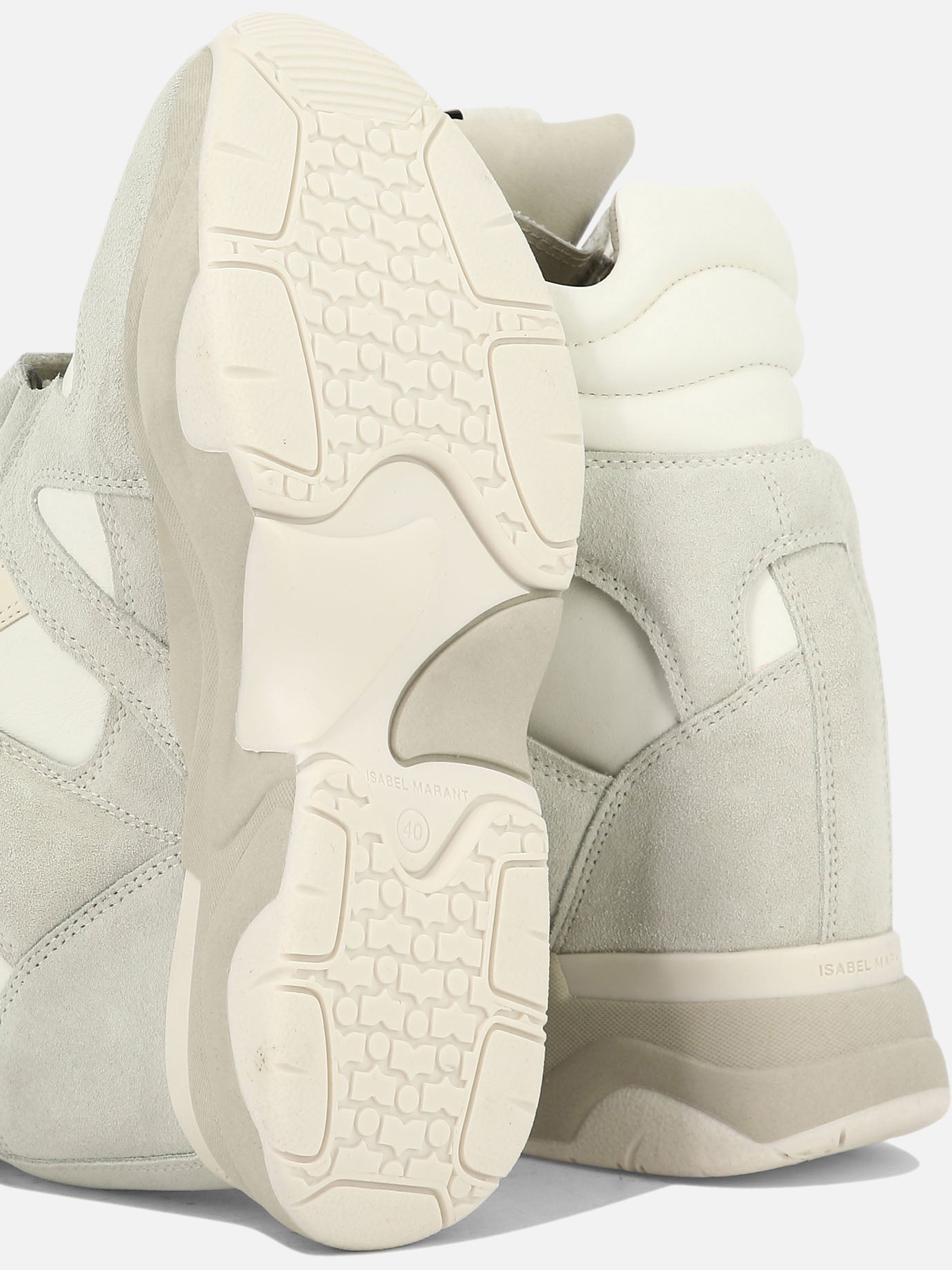 High top sneakers 100% calf leather - 100% rubber  White - Isabel Marant Women | PDP | VIETTI Online Store | Zoom-Modal_5
