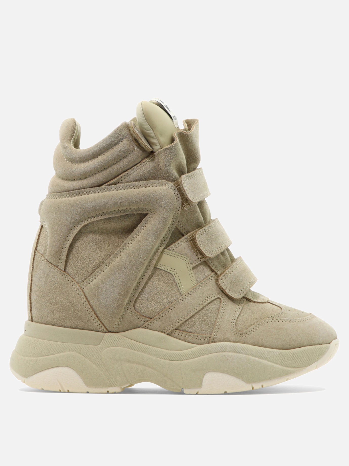 High top sneakers 100% calf leather - 100% rubber  Beige - Isabel Marant Women | PDP | VIETTI Online Store | thumbnail