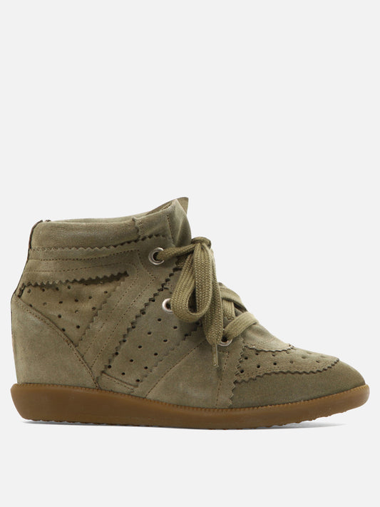 Isabel Marant "Bobby" high top sneakers Brown

