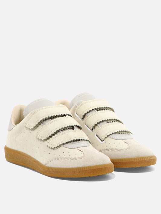 Low top sneakers 100% lamb leather  Beige - Isabel Marant Women | VIETTI Online Store | 2
