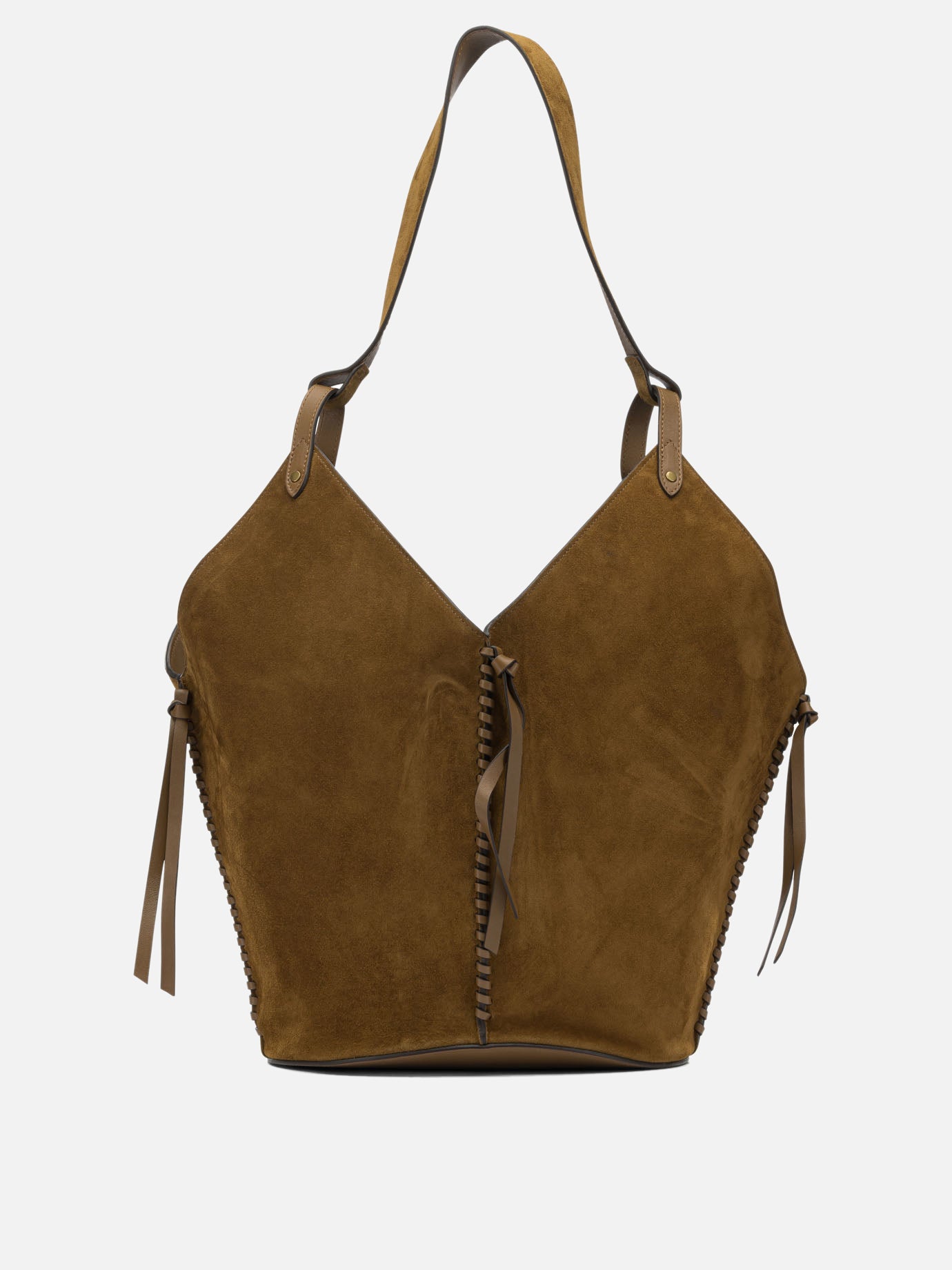 Large bags 100% calf velvet leather  Brown - Isabel Marant Women | PDP | VIETTI Online Store | Zoom-Modal_3
