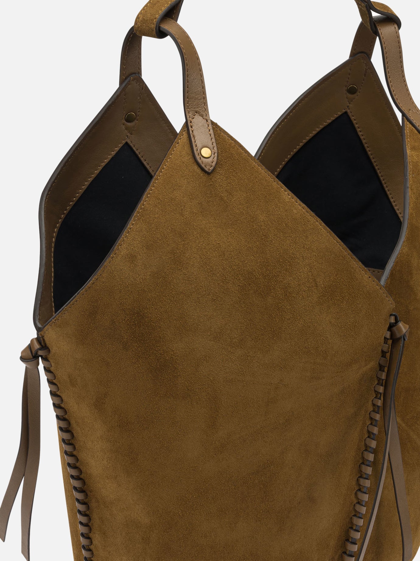 Large bags 100% calf velvet leather  Brown - Isabel Marant Women | PDP | VIETTI Online Store | thumbnail_4