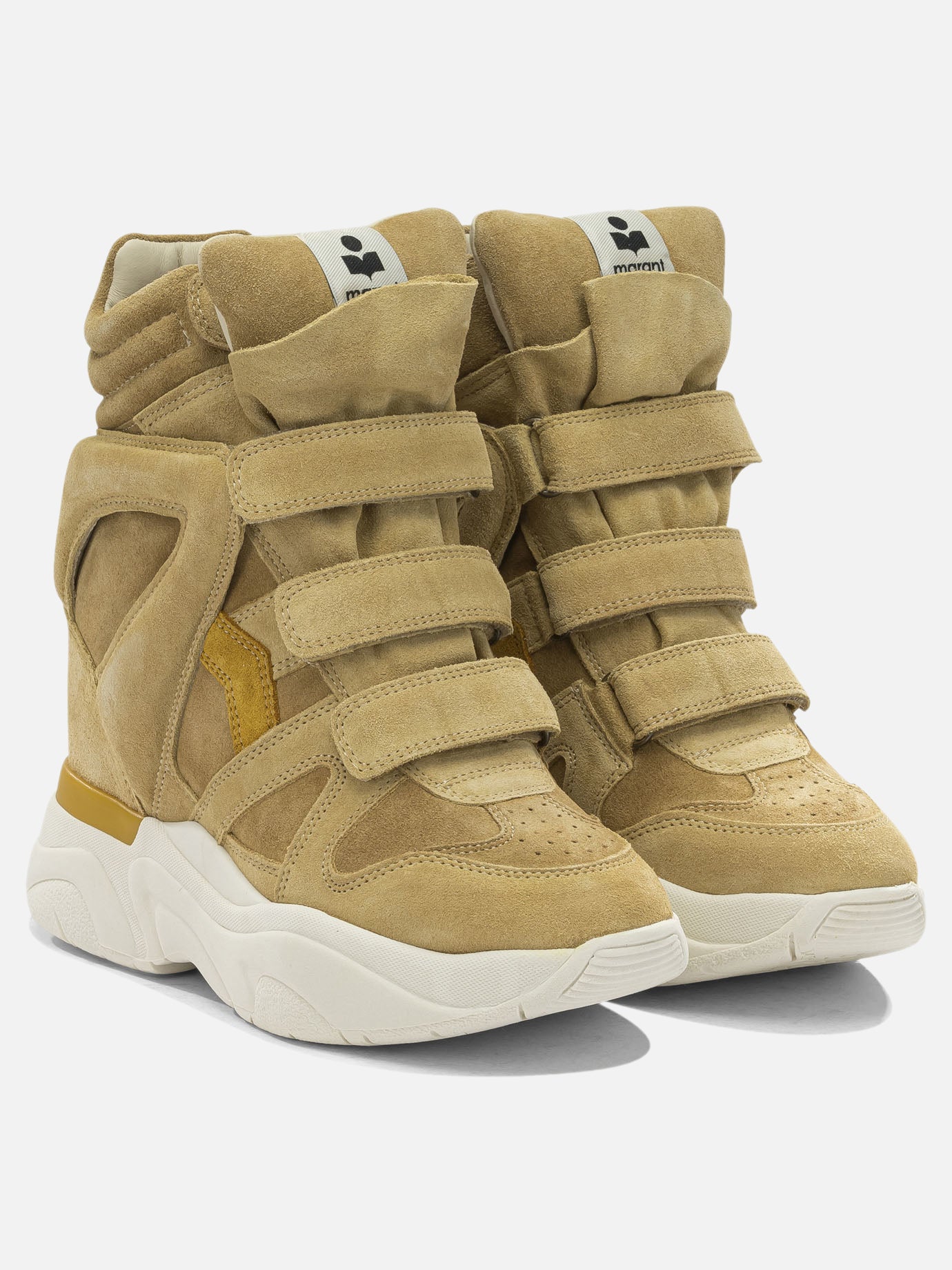 High top sneakers 100% leather - 100% rubber  Beige - Isabel Marant Women | PDP | VIETTI Online Store | Zoom-Modal_2
