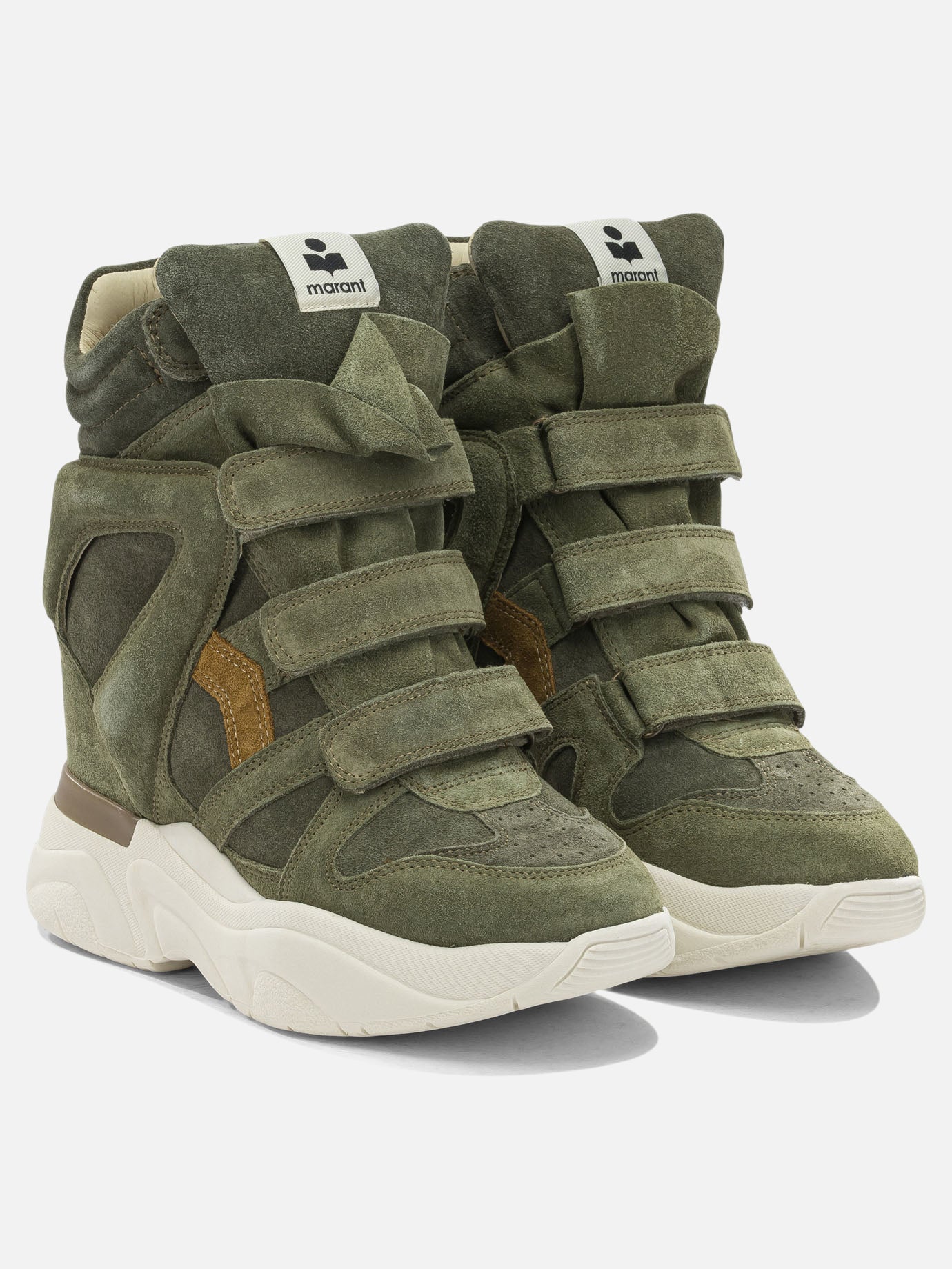 High top sneakers 100% leather - 100% rubber  Green - Isabel Marant Women | PDP | VIETTI Online Store | Zoom-Modal_2
