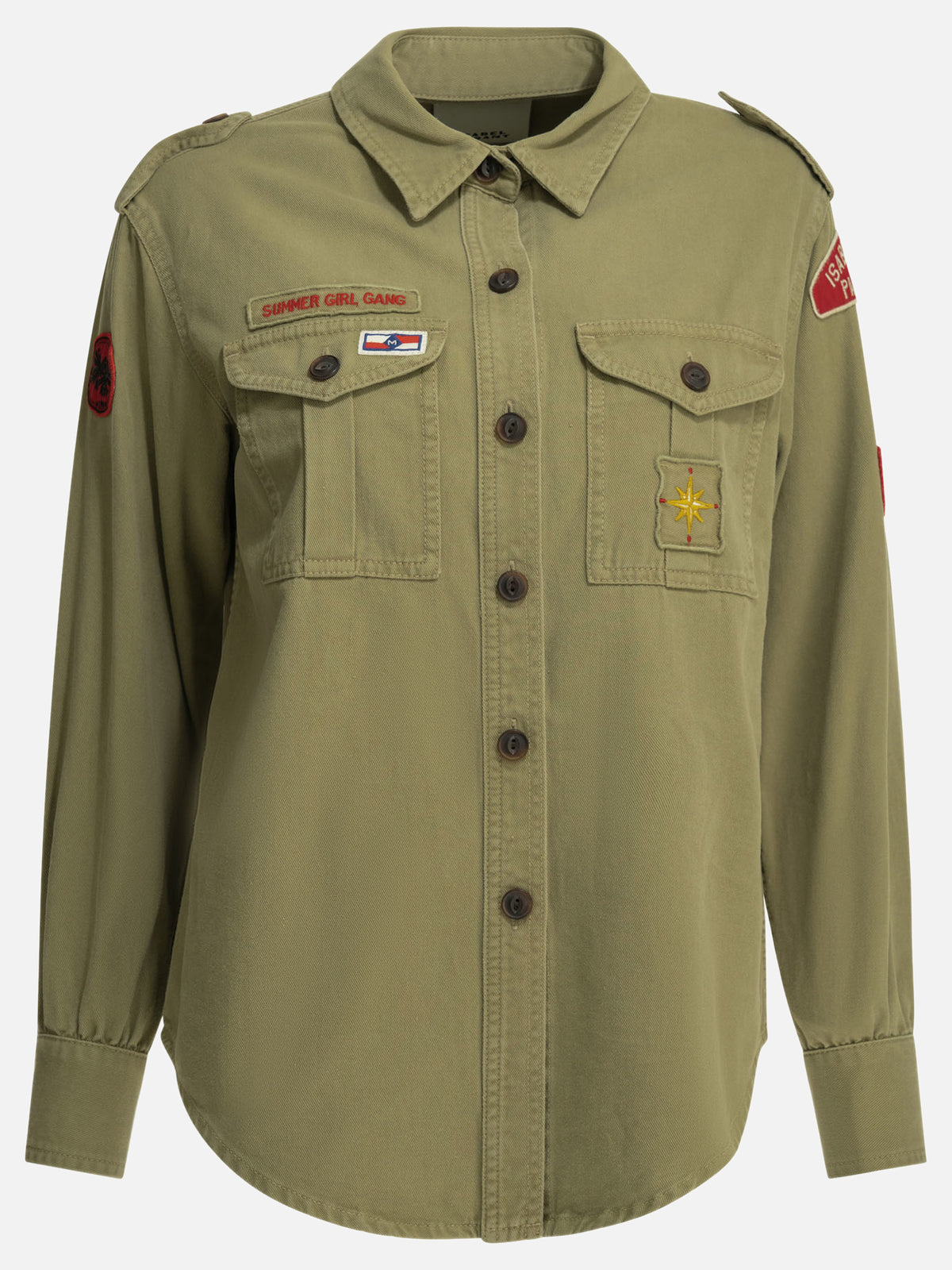 Isabel Marant "Umberta" Overshirt jacket Green