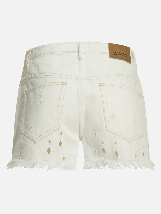 Five pockets shorts Solid colour  White - Isabel Marant Women | PLP | VIETTI Online Store | 2
