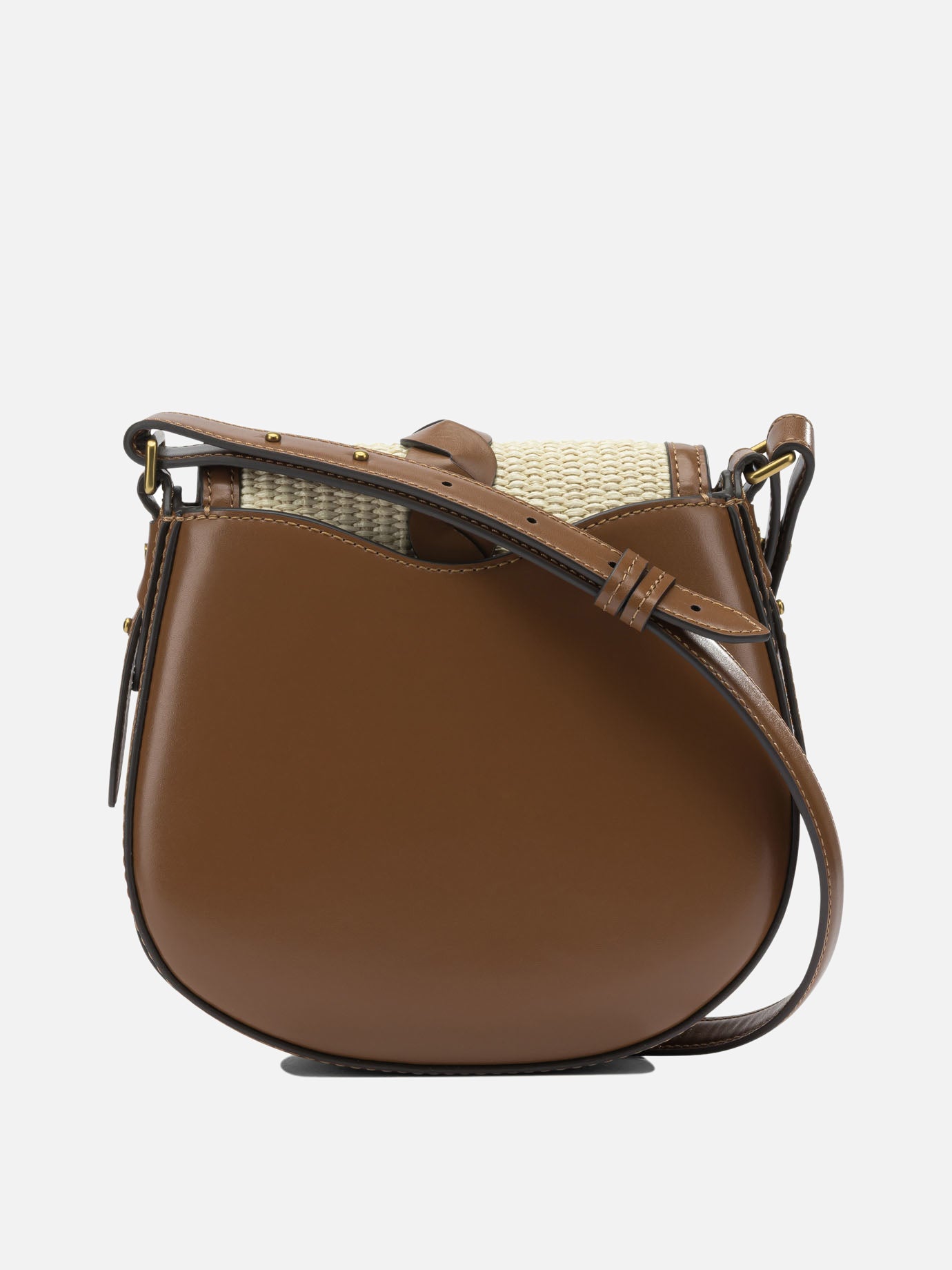 Borse piccole 100% calf leather - Secondary fabric: 100% raffia - Other fabric: 100% cotton  Marrone - Isabel Marant Donna | PDP | VIETTI Online Store | Zoom-Modal_3

