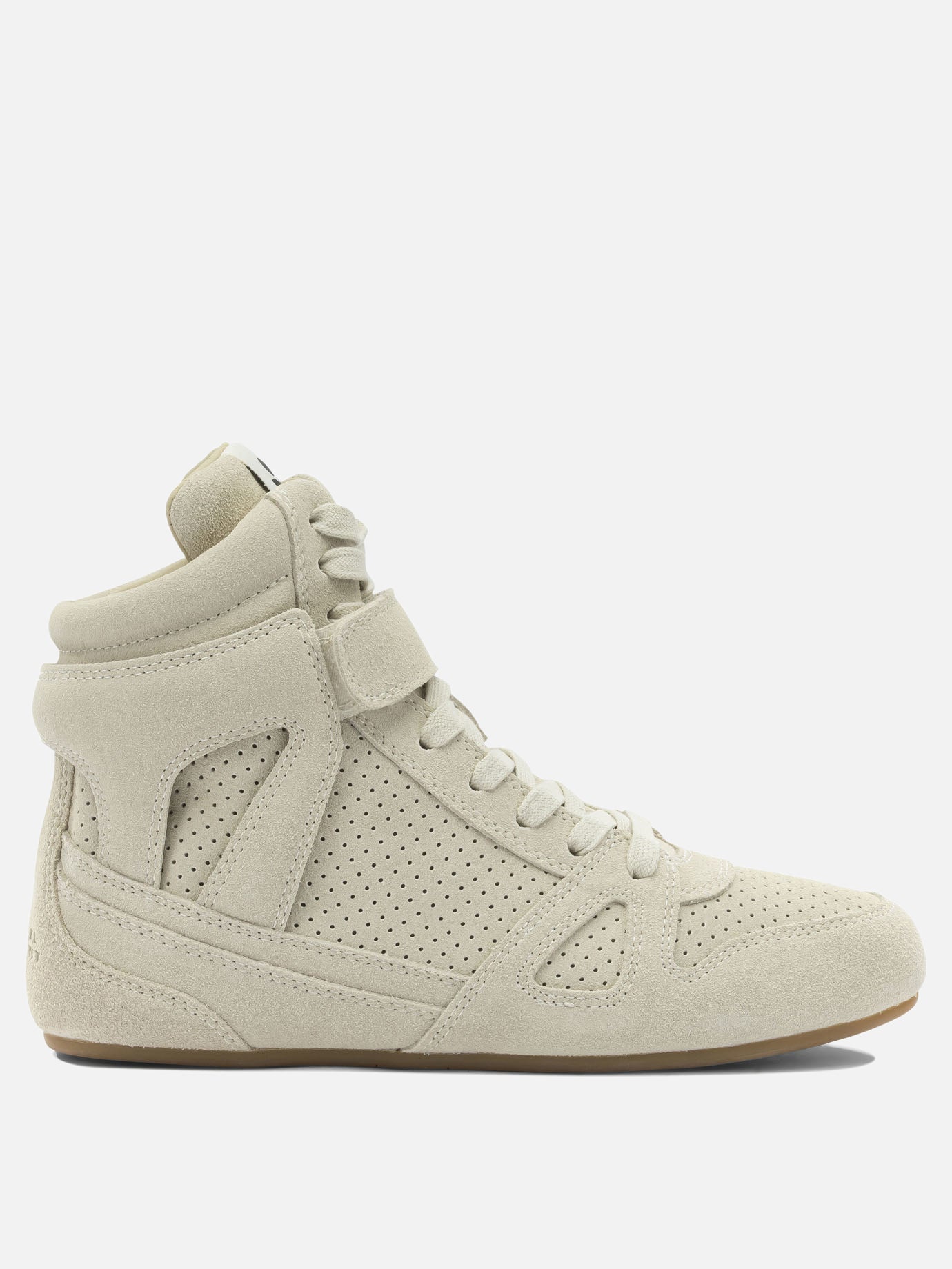 High top sneakers 100% suede leather - 100% rubber  Beige - Isabel Marant Women | PDP | VIETTI Online Store | Zoom-Modal
