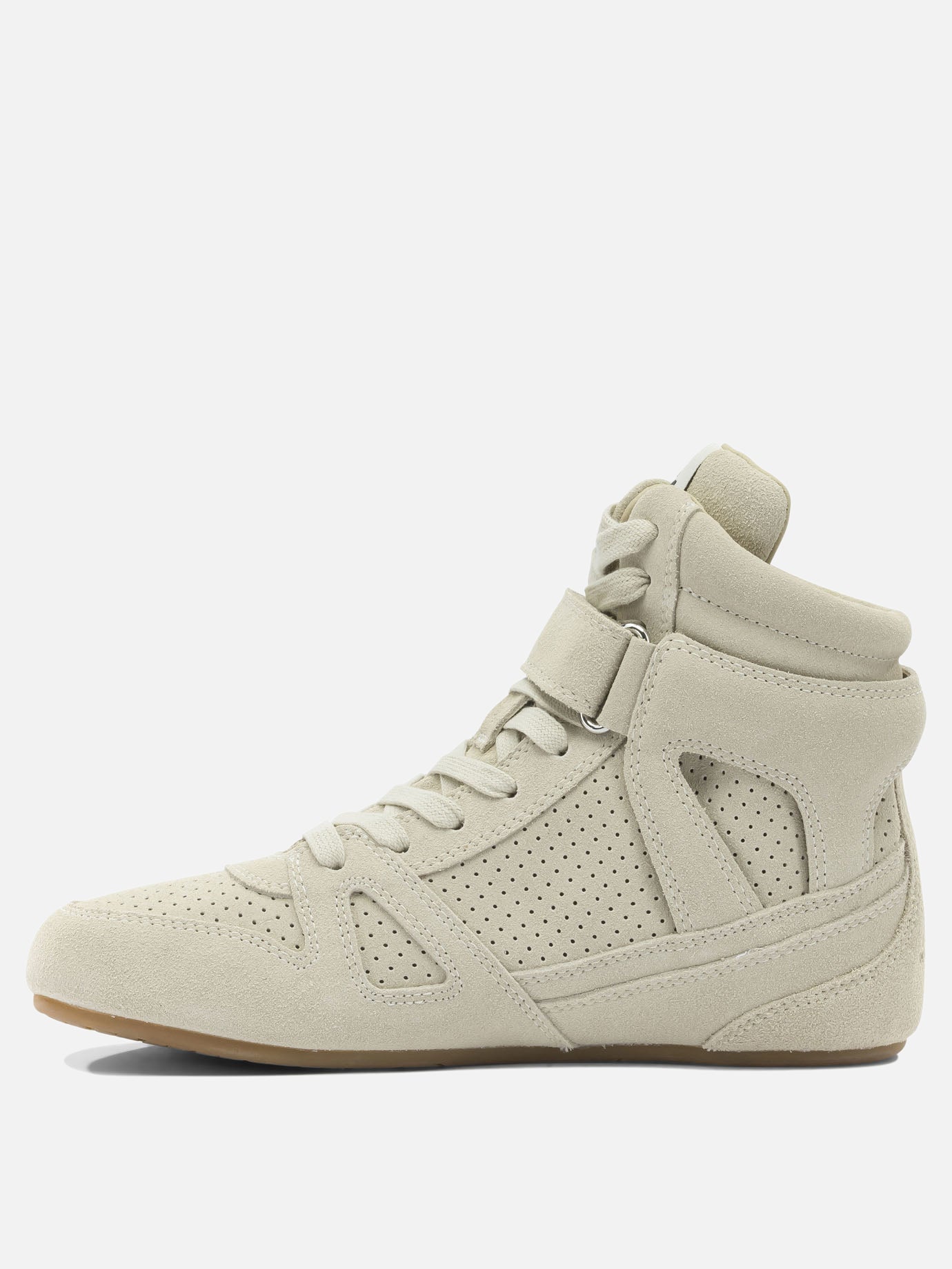 High top sneakers 100% suede leather - 100% rubber  Beige - Isabel Marant Women | PDP | VIETTI Online Store | thumbnail_3