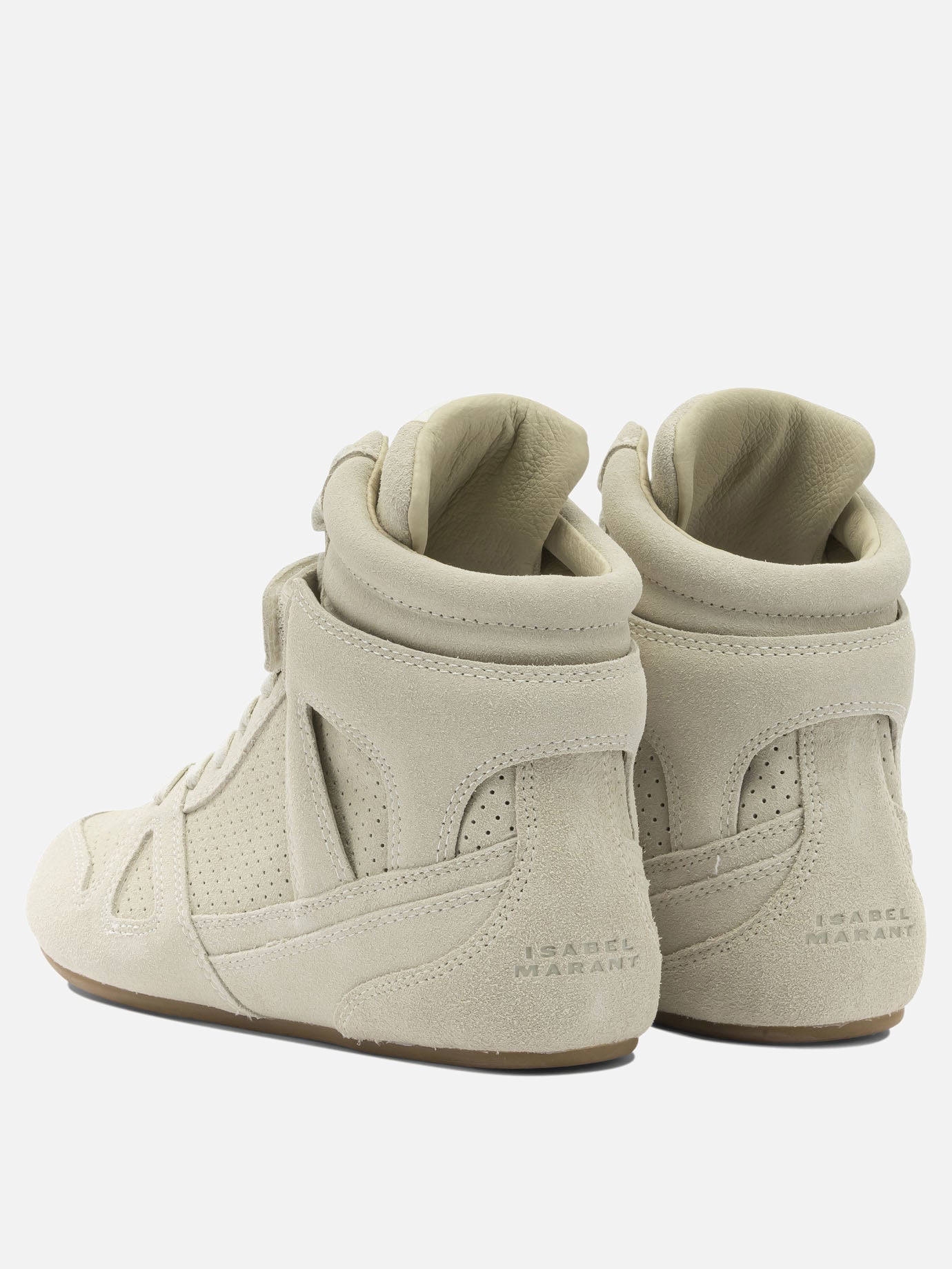 High top sneakers 100% suede leather - 100% rubber  Beige - Isabel Marant Women | PDP | VIETTI Online Store | Zoom-Modal_4
