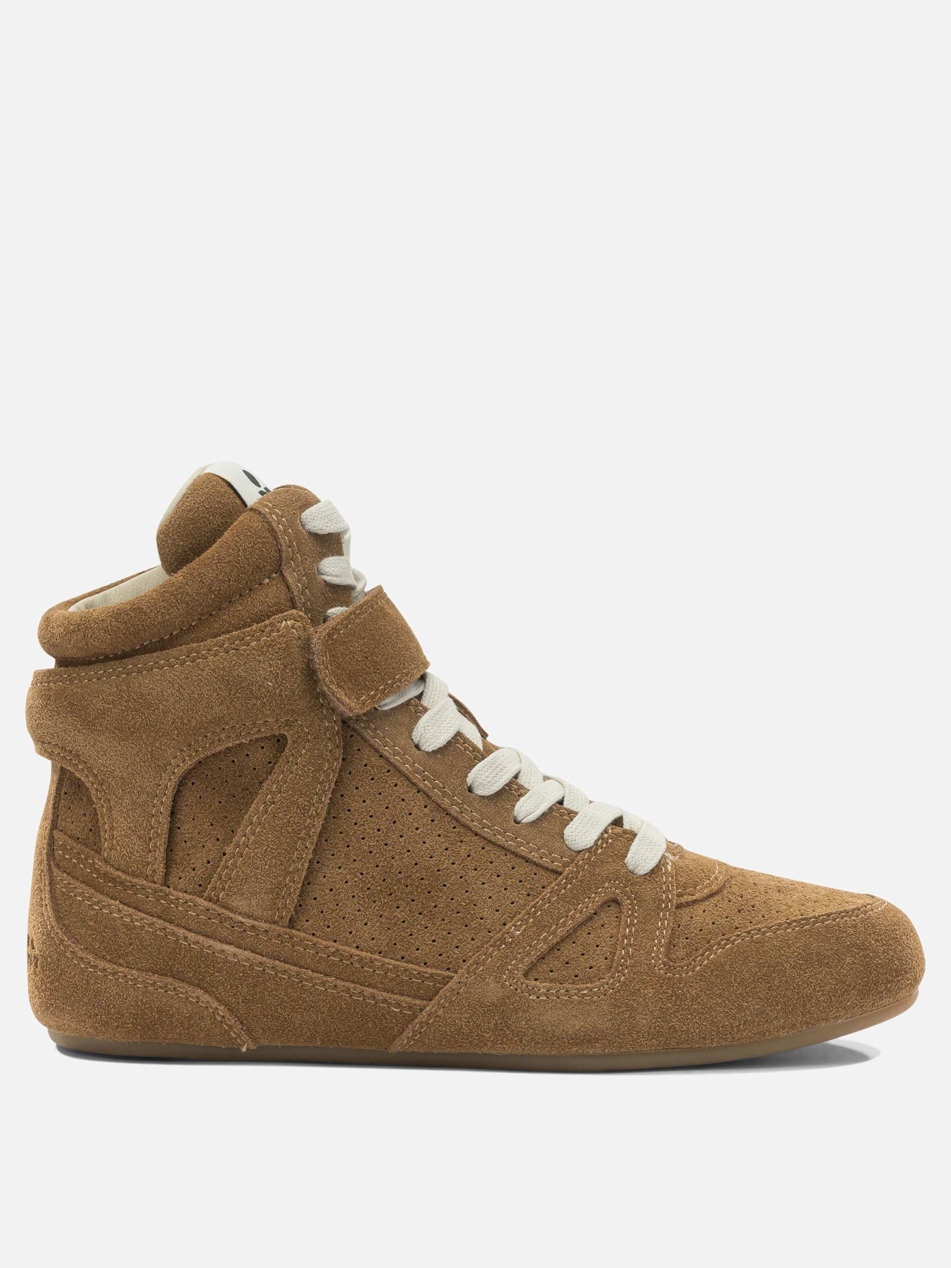 High top sneakers 100% suede leather - 100% rubber  Brown - Isabel Marant Women | PDP | VIETTI Online Store | thumbnail