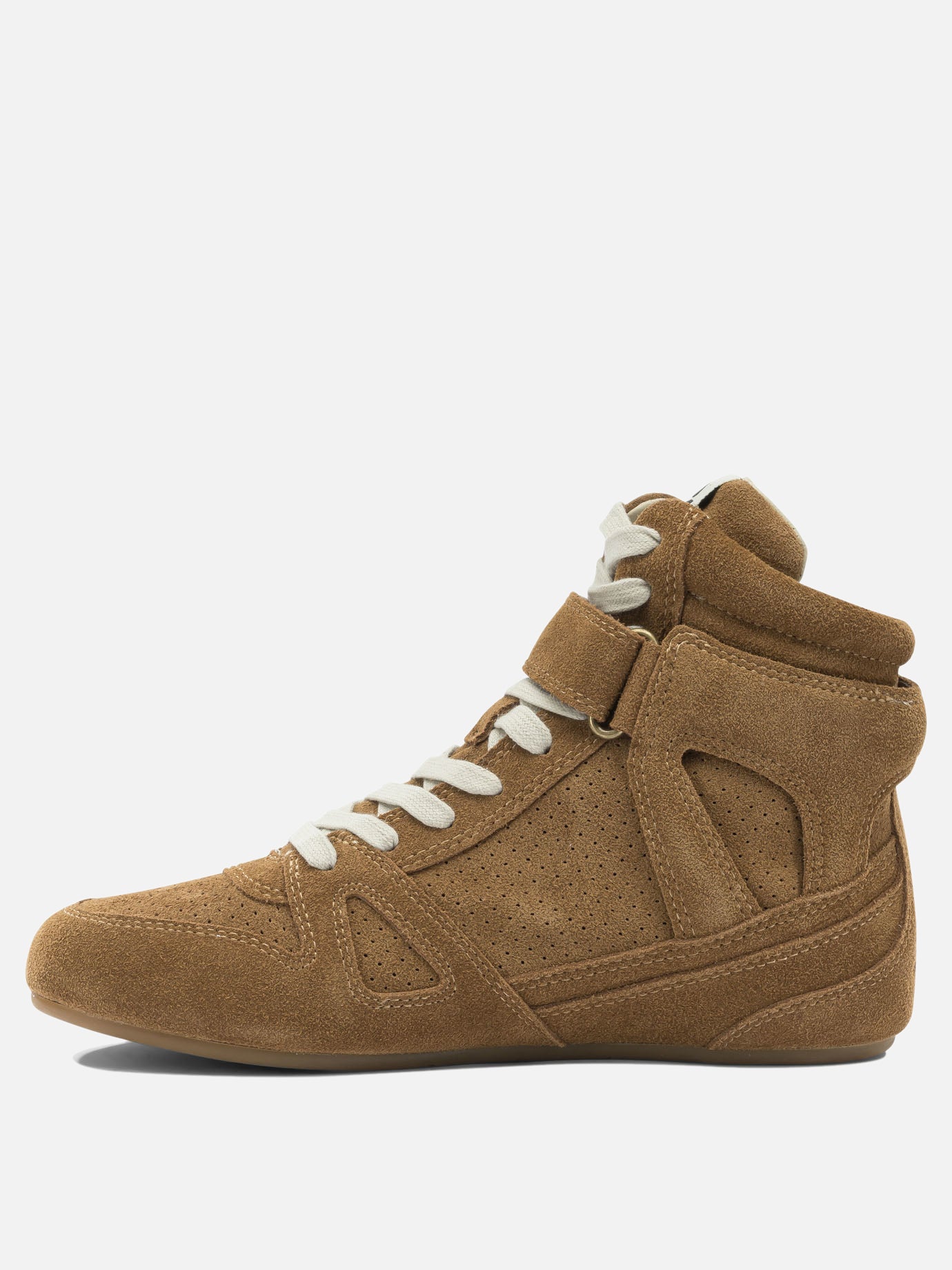 High top sneakers 100% suede leather - 100% rubber  Brown - Isabel Marant Women | PDP | VIETTI Online Store | thumbnail_3