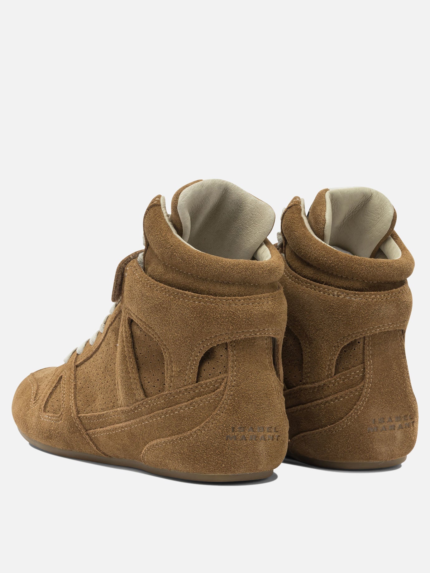 High top sneakers 100% suede leather - 100% rubber  Brown - Isabel Marant Women | PDP | VIETTI Online Store | thumbnail_4