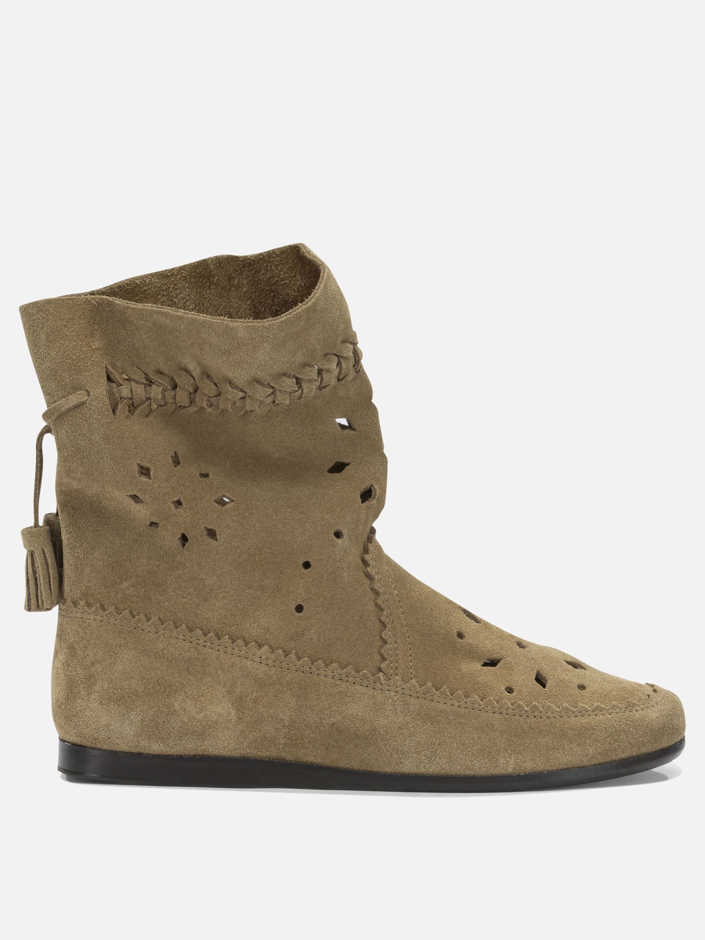 Pull-on boots 100% cow leather - 100% cow leather  Beige - Isabel Marant Women | PDP | VIETTI Online Store | Zoom-Modal

