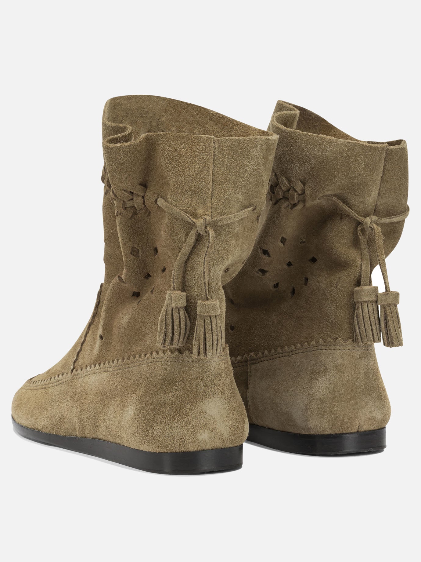 Pull-on boots 100% cow leather - 100% cow leather  Beige - Isabel Marant Women | PDP | VIETTI Online Store | Zoom-Modal_4
