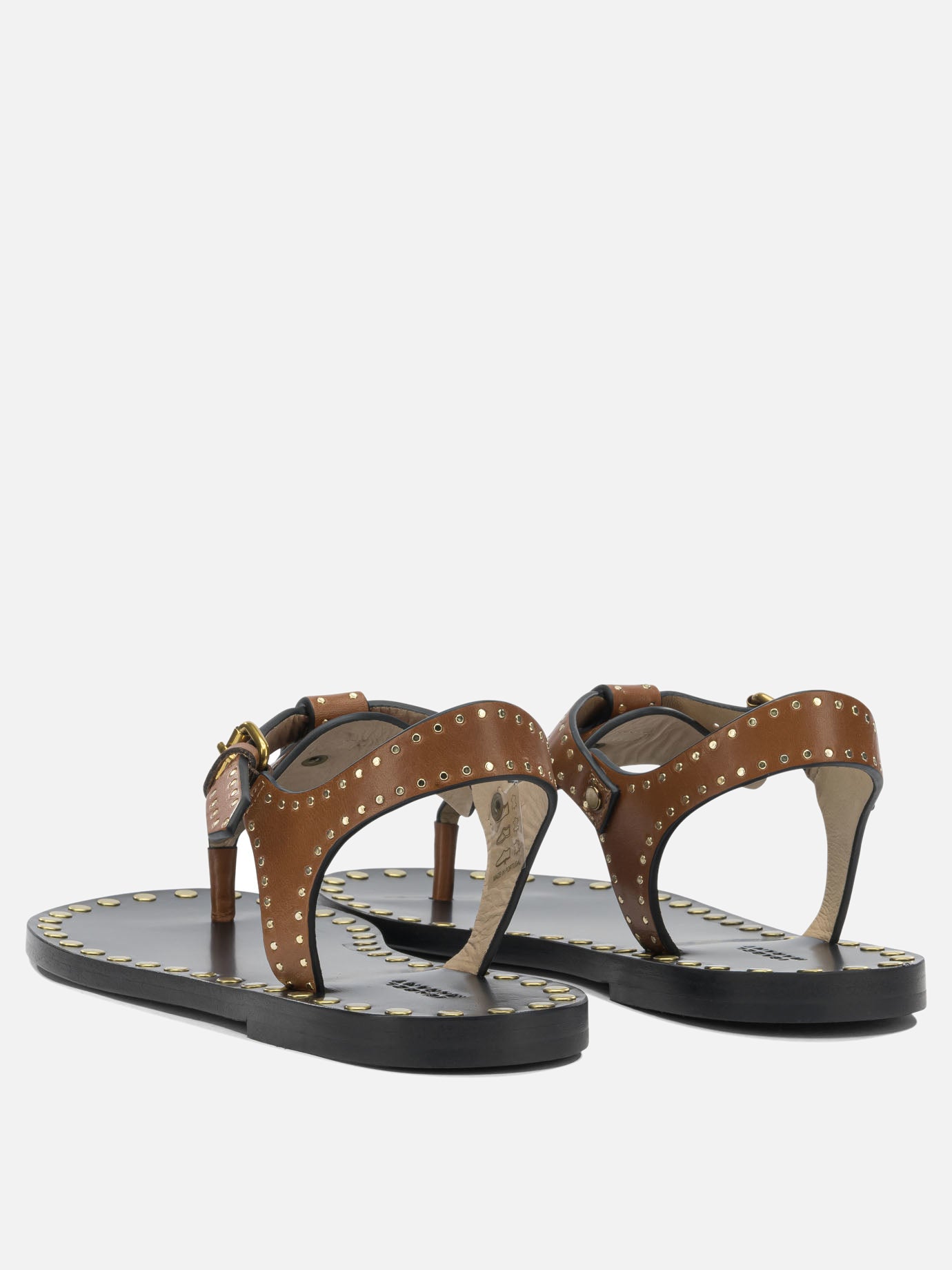 Sandali bassi 100% cow leather - 100% cow leather  Marrone - Isabel Marant Donna | PDP | VIETTI Online Store | thumbnail_4