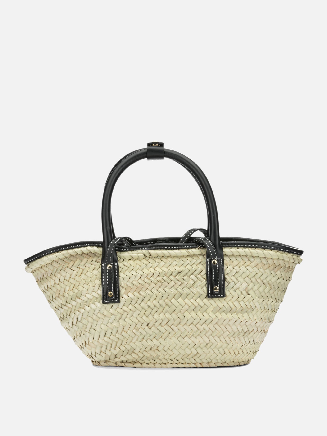 Medium bags 100% straw - Secondary fabric: 100% cow leather  Black - Jacquemus Women | PDP | VIETTI Online Store | Zoom-Modal_3
