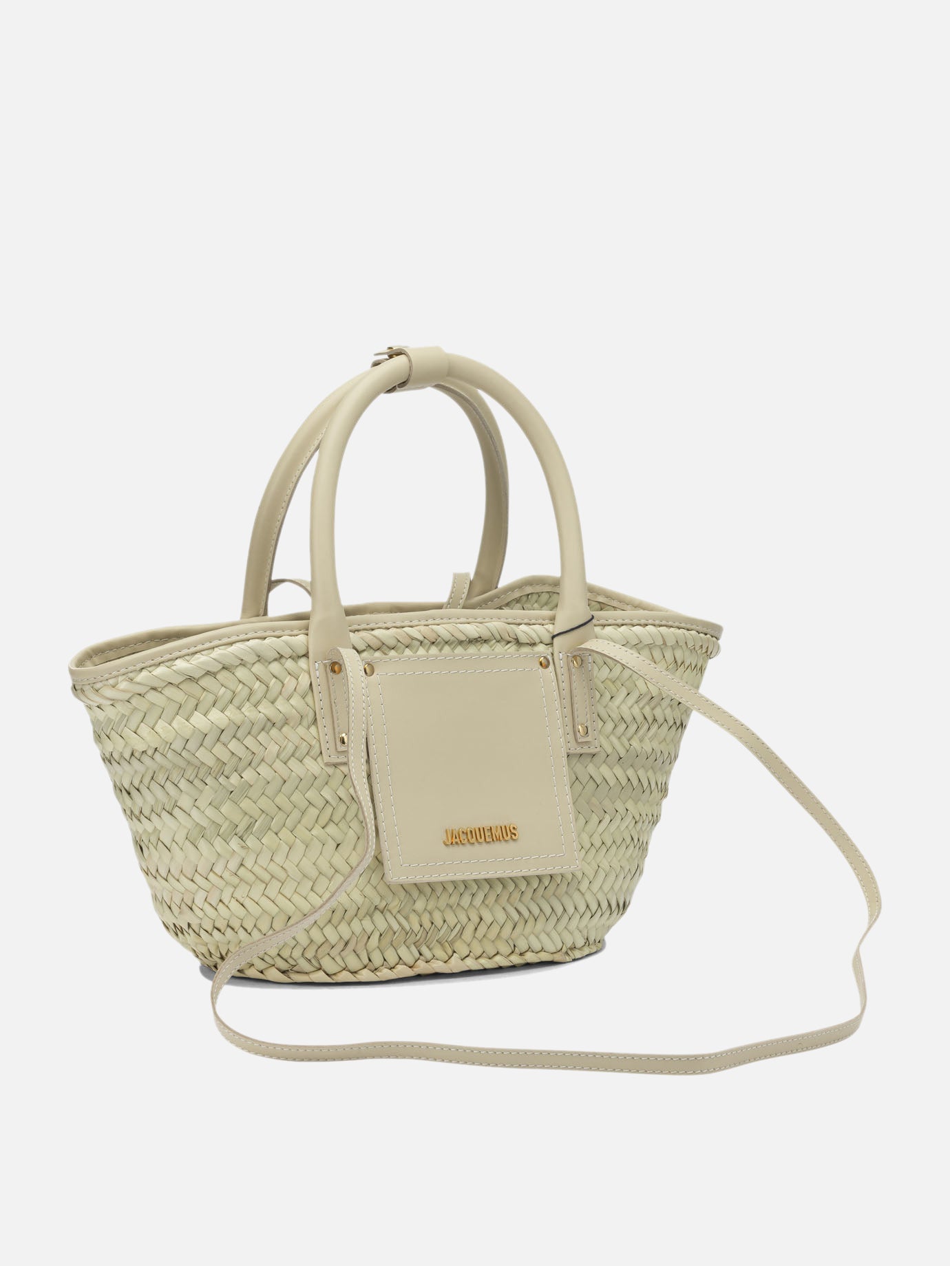 Medium bags 100% straw - Secondary fabric: 100% cow leather  White - Jacquemus Women | PDP | VIETTI Online Store | Zoom-Modal_2

