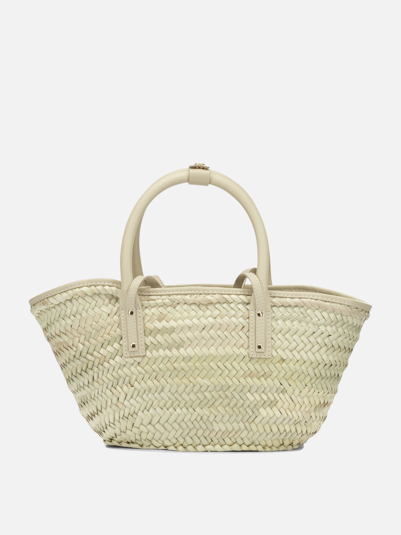 Medium bags 100% straw - Secondary fabric: 100% cow leather  White - Jacquemus Women | PDP | VIETTI Online Store | thumbnail_3