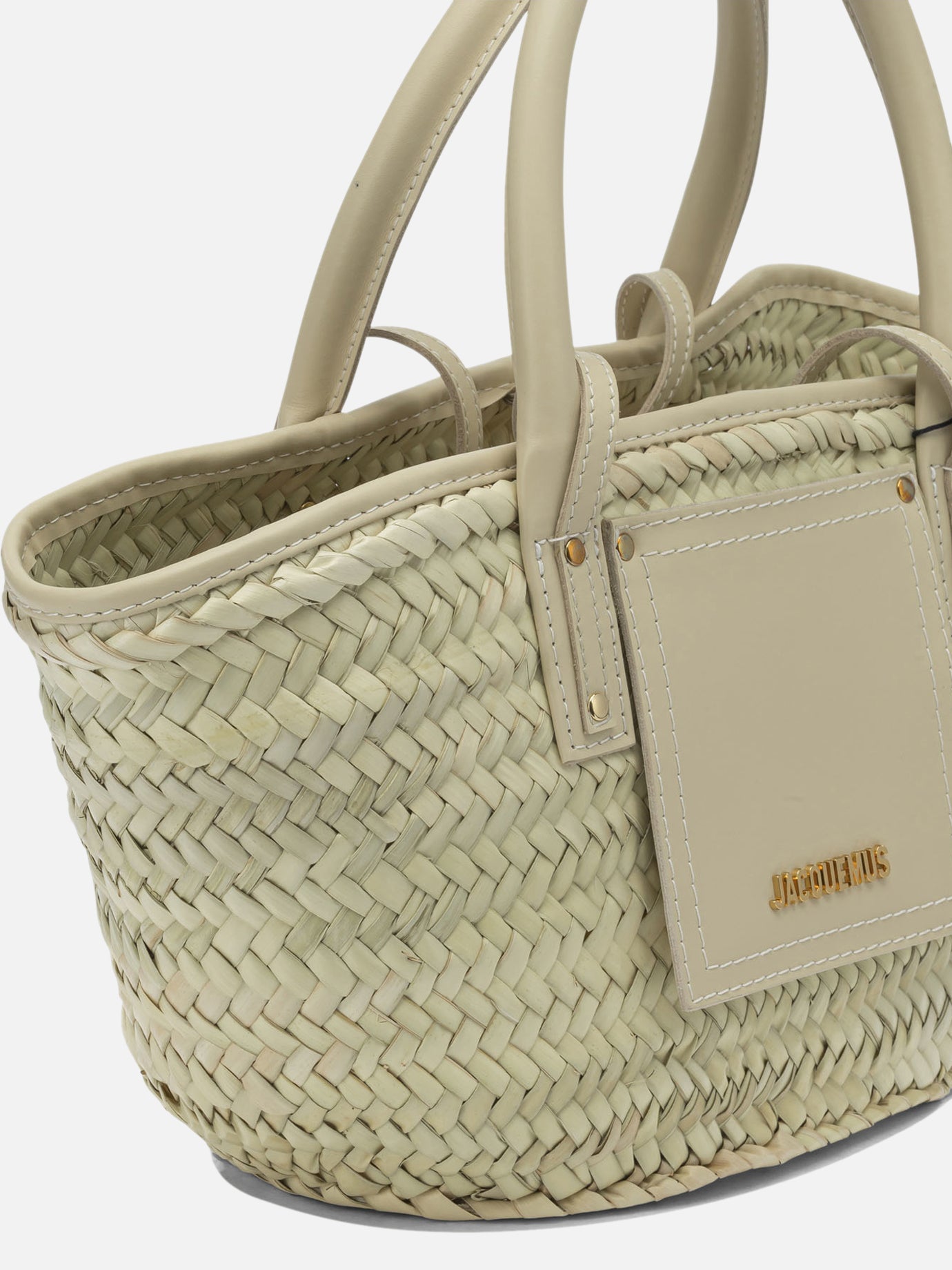 Medium bags 100% straw - Secondary fabric: 100% cow leather  White - Jacquemus Women | PDP | VIETTI Online Store | Zoom-Modal_4
