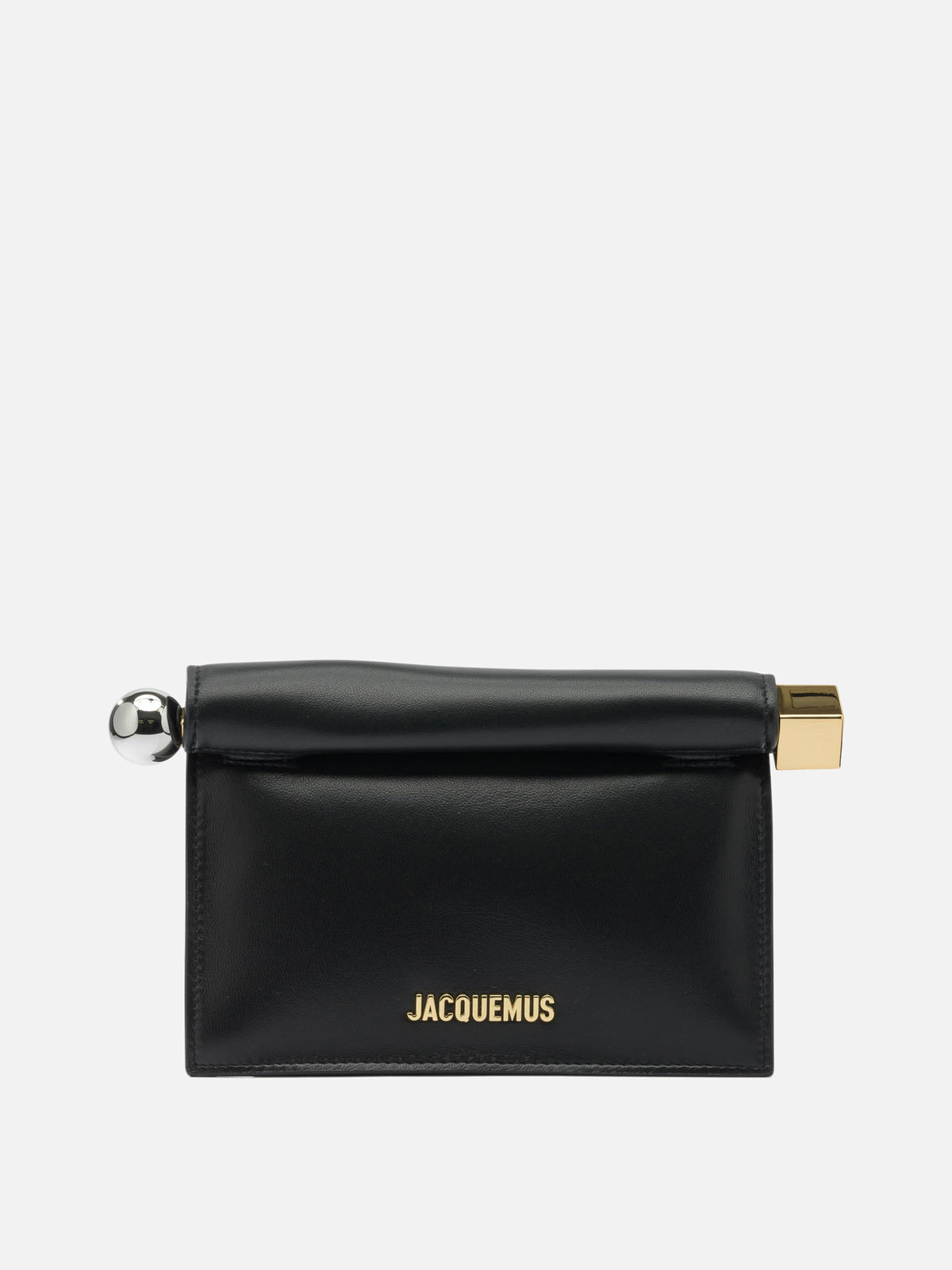 Jacquemus "La Petite Rond Carrè" Clutch Bag Black