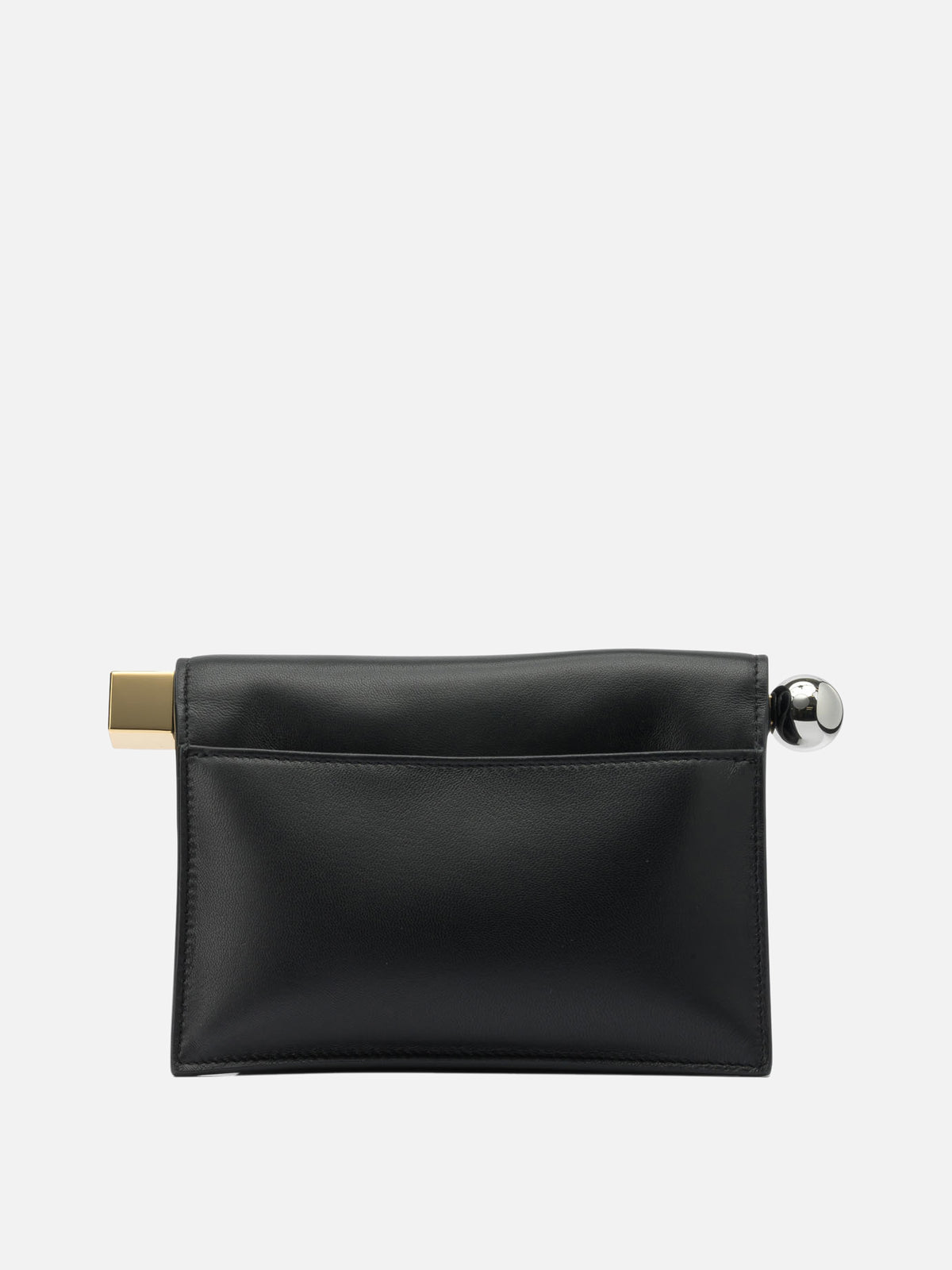 Jacquemus "La Petite Rond Carrè" Clutch Bag Black - VIETTI
